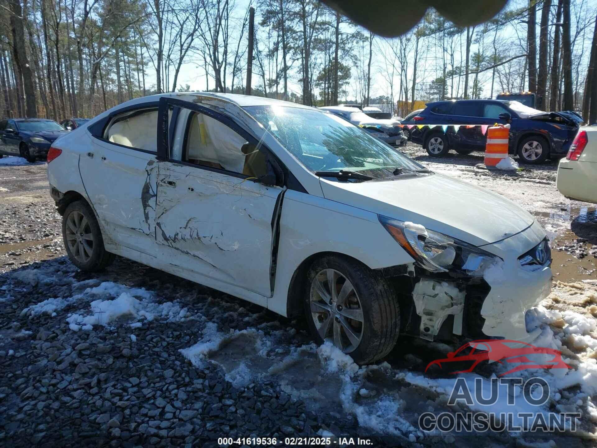 HYUNDAI ACCENT 2013 - KMHCU4AE8DU316002