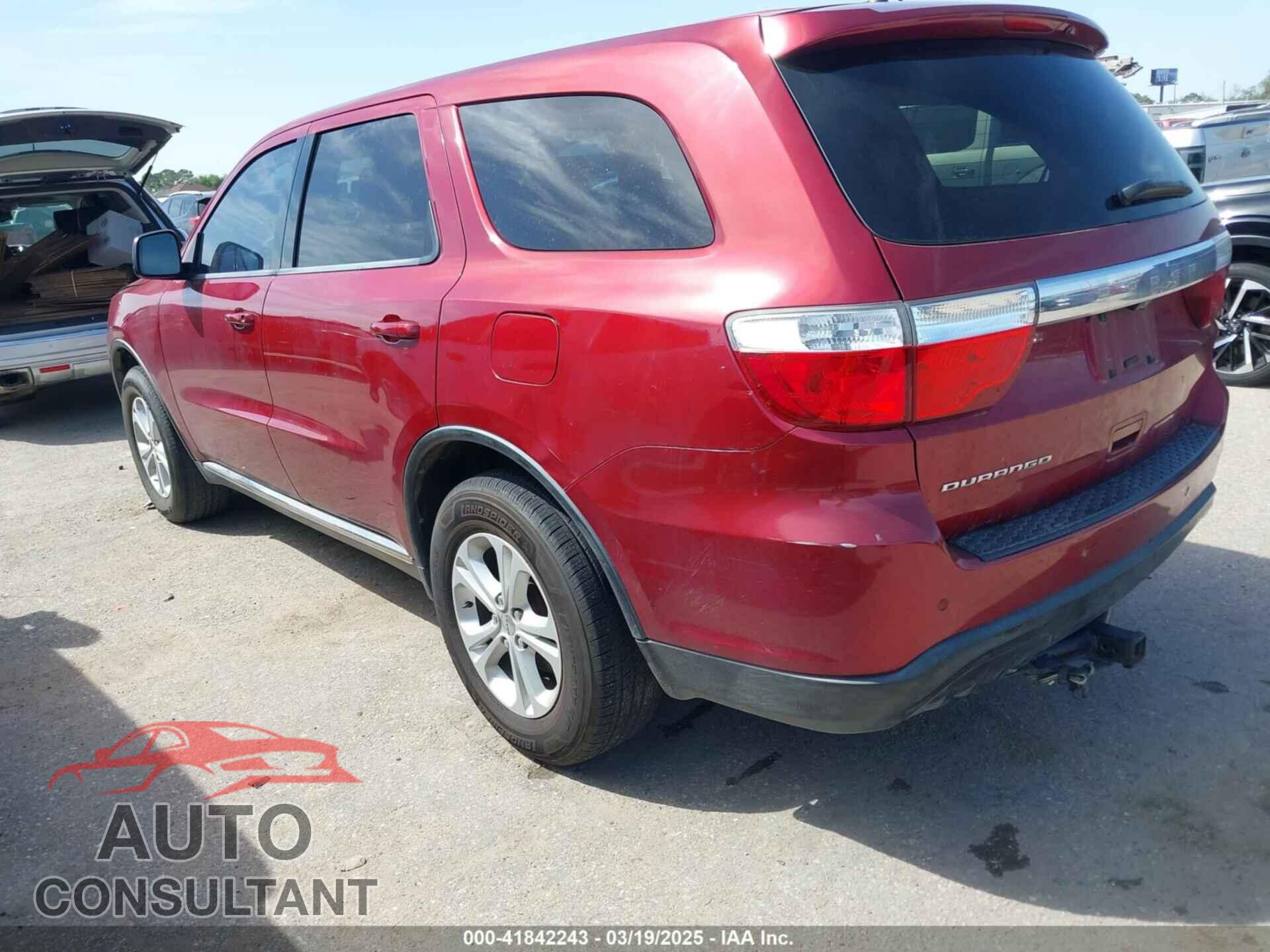 DODGE DURANGO 2013 - 1C4RDHAGXDC657365
