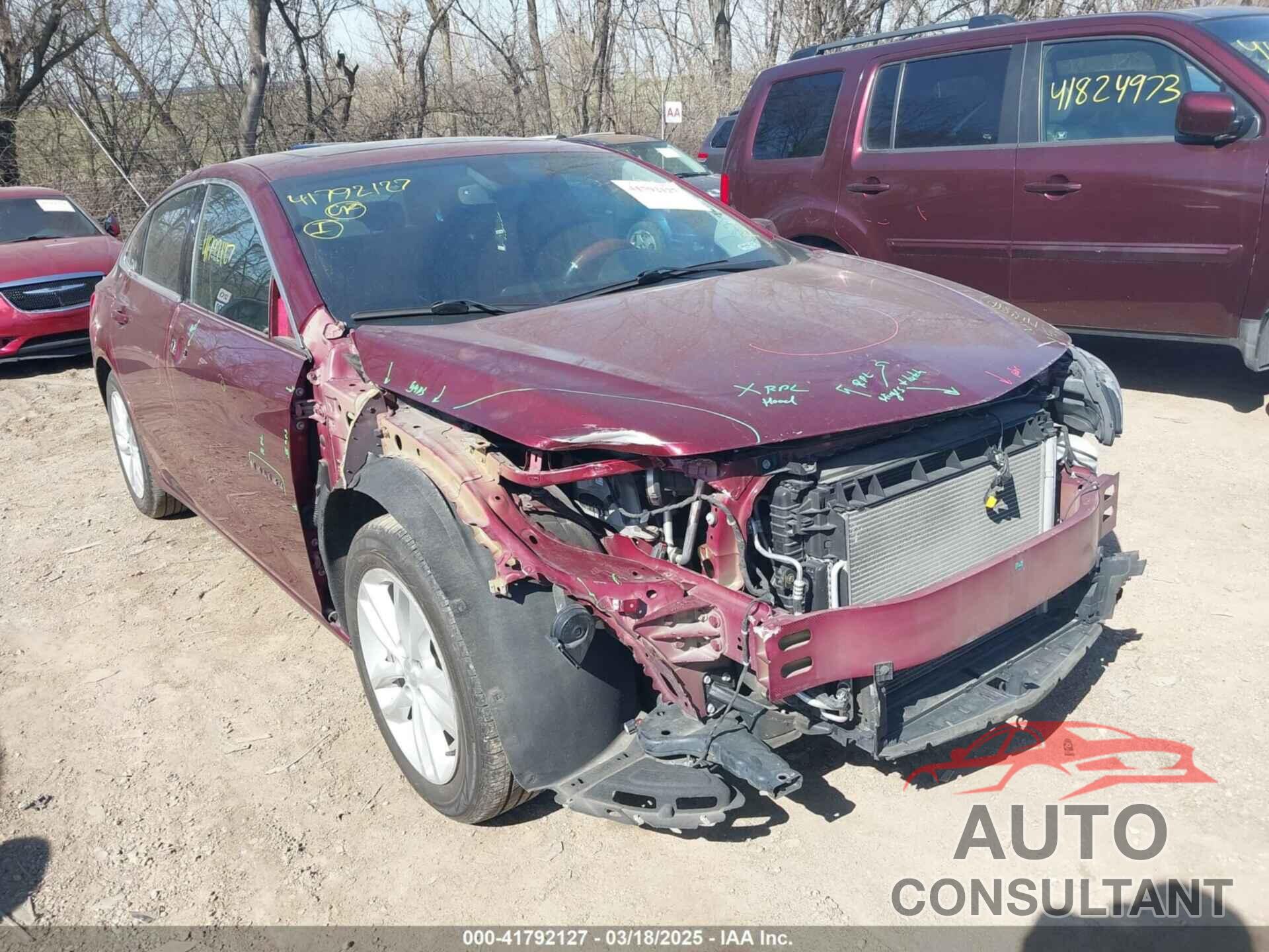 CHEVROLET MALIBU 2016 - 1G1ZE5ST3GF216969