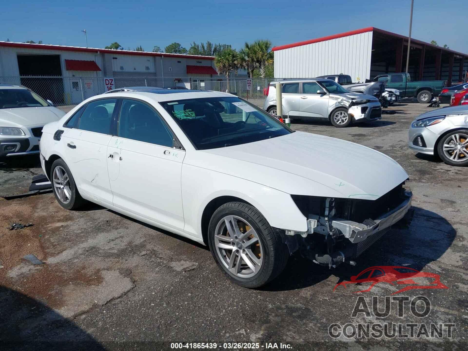 AUDI A4 2017 - WAUGMAF41HN055460