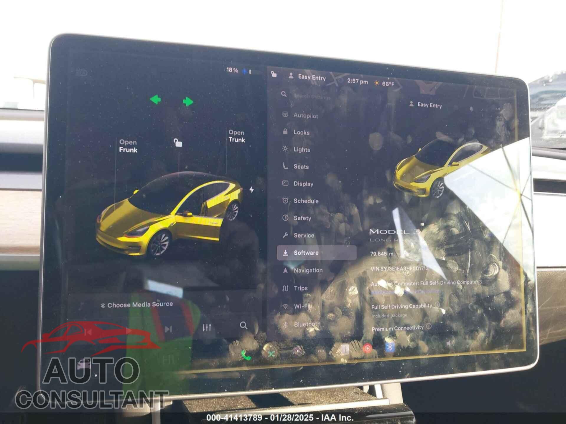 TESLA MODEL 3 2017 - 5YJ3E1EA3HF001713