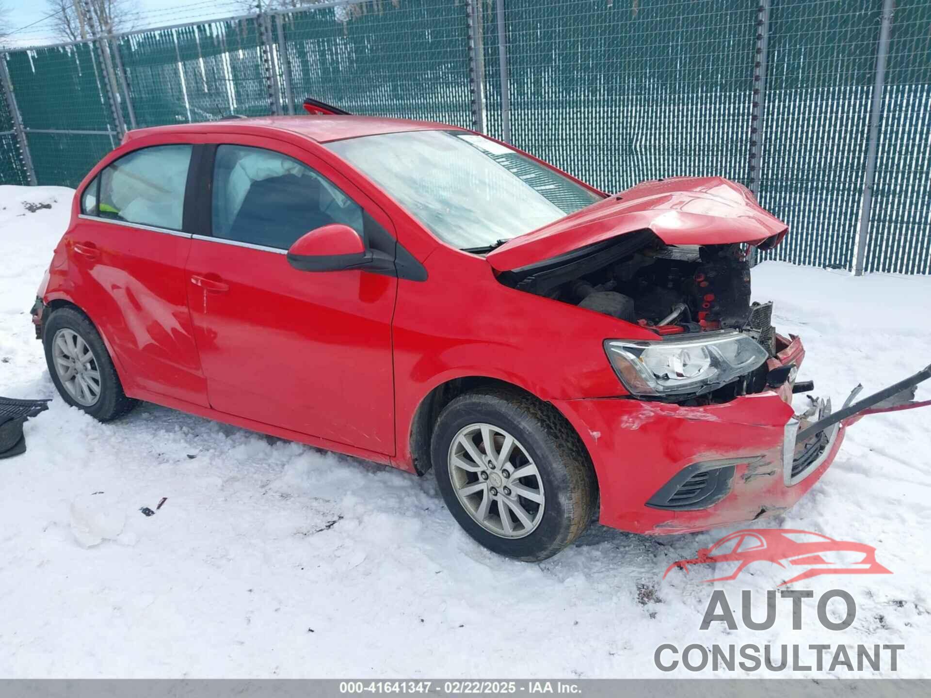 CHEVROLET SONIC 2017 - 1G1JD5SH0H4140913