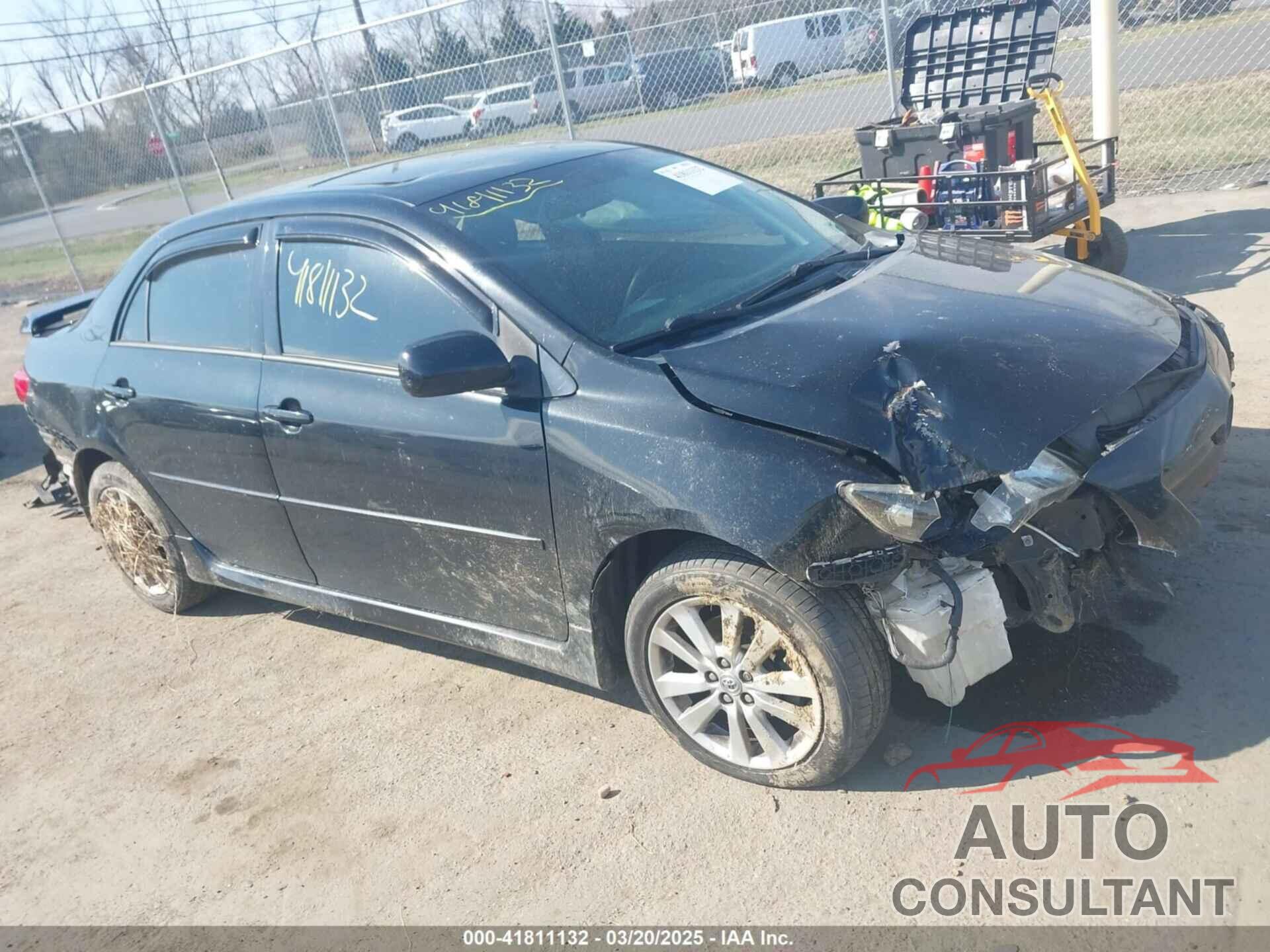 TOYOTA COROLLA 2009 - 2T1BU40E89C109650