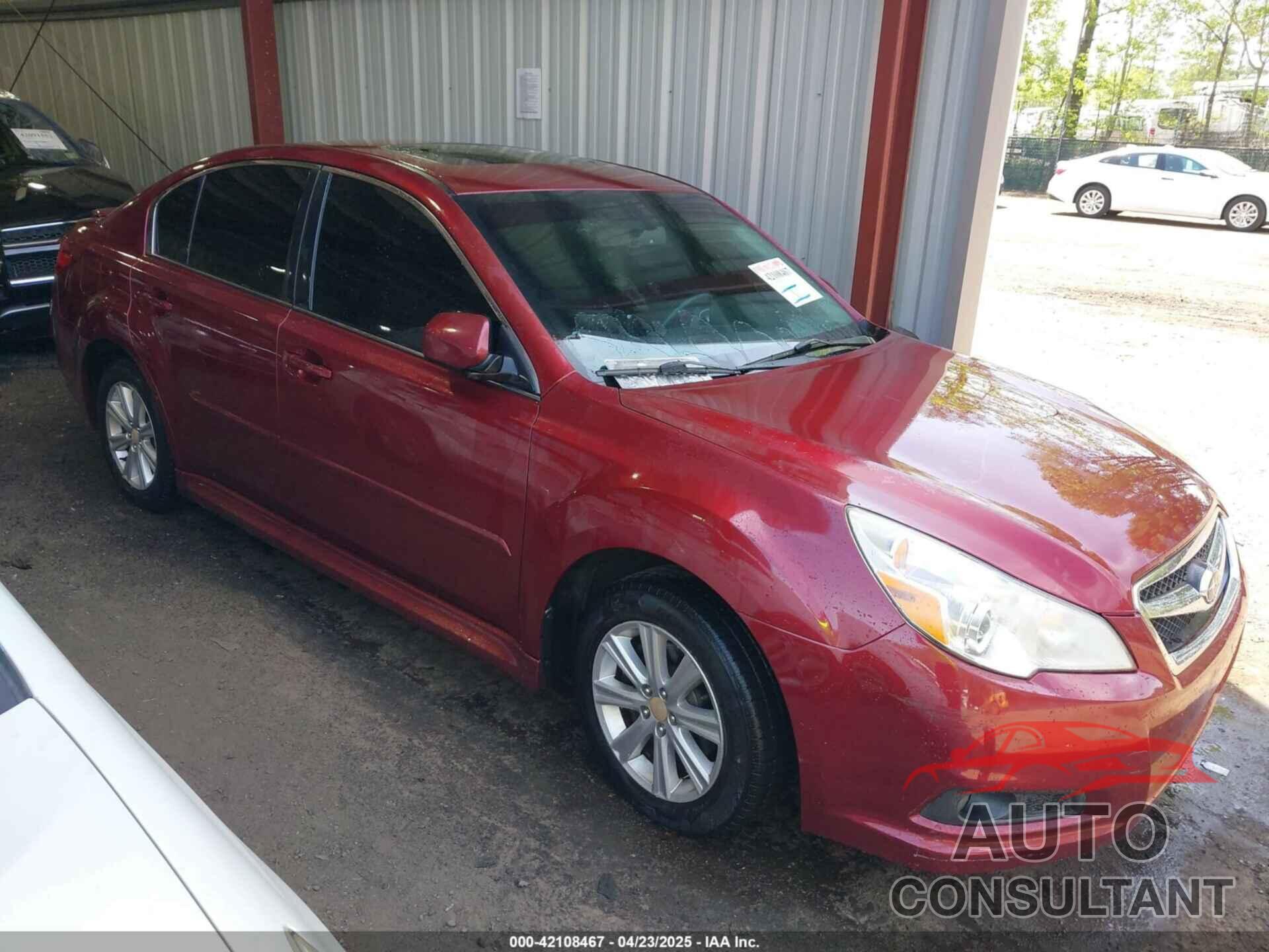 SUBARU LEGACY 2012 - 4S3BMBG68C3022740