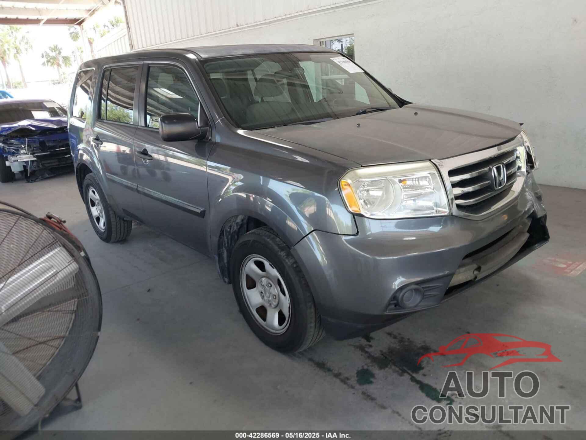 HONDA PILOT 2013 - 5FNYF3H25DB002004