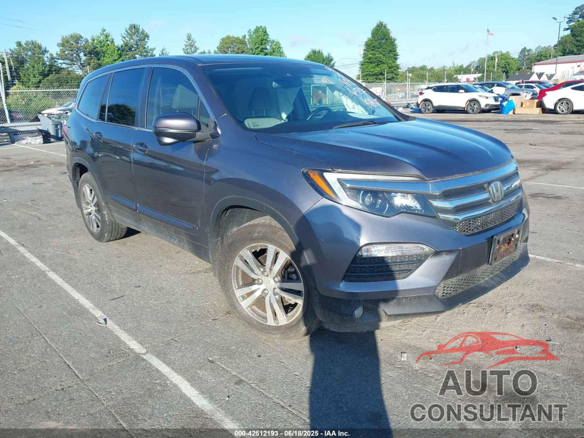 HONDA PILOT 2016 - 5FNYF5H65GB058172