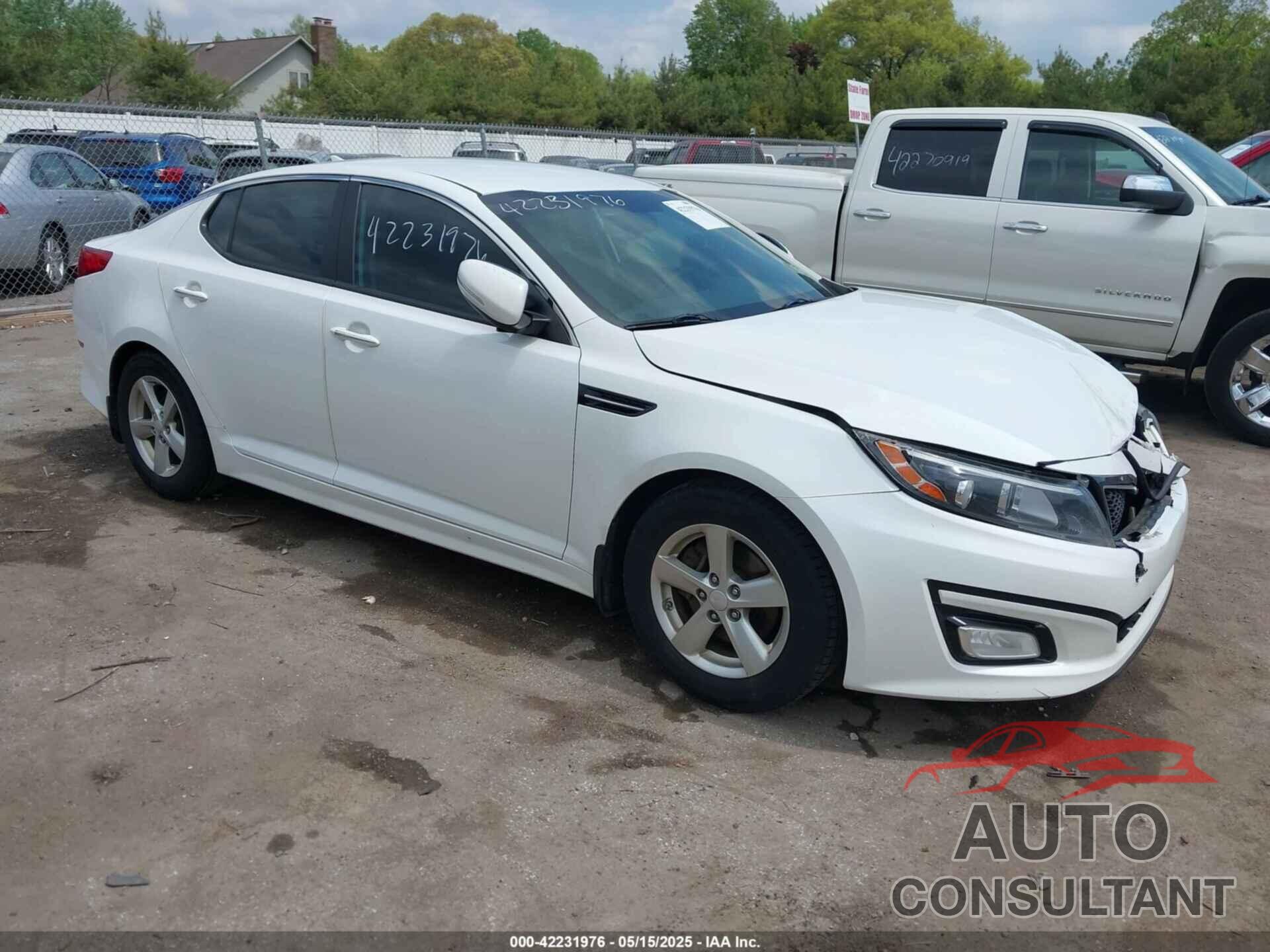 KIA OPTIMA 2015 - KNAGM4A70F5649084