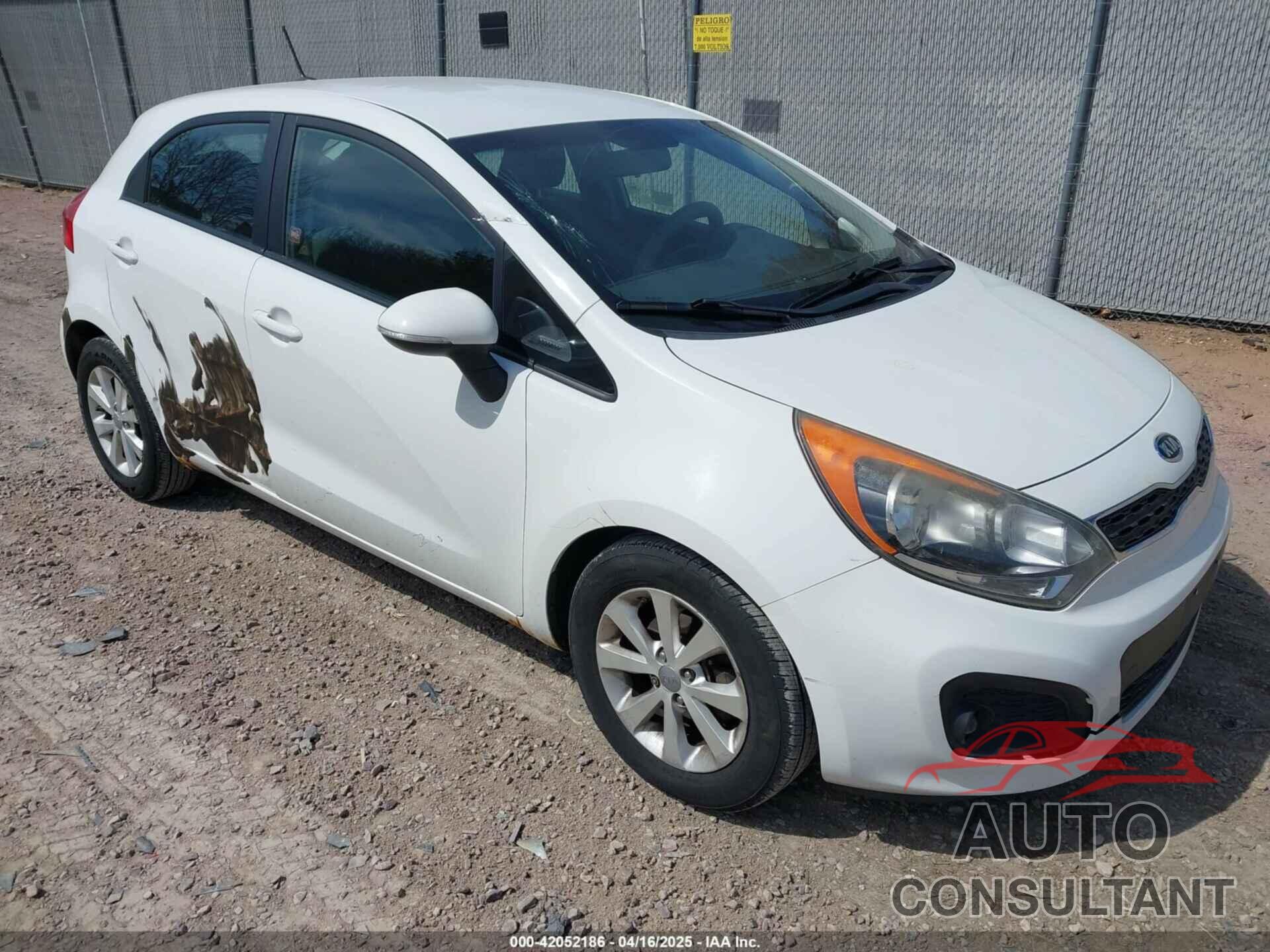 KIA RIO5 2012 - KNADN5A37C6031494