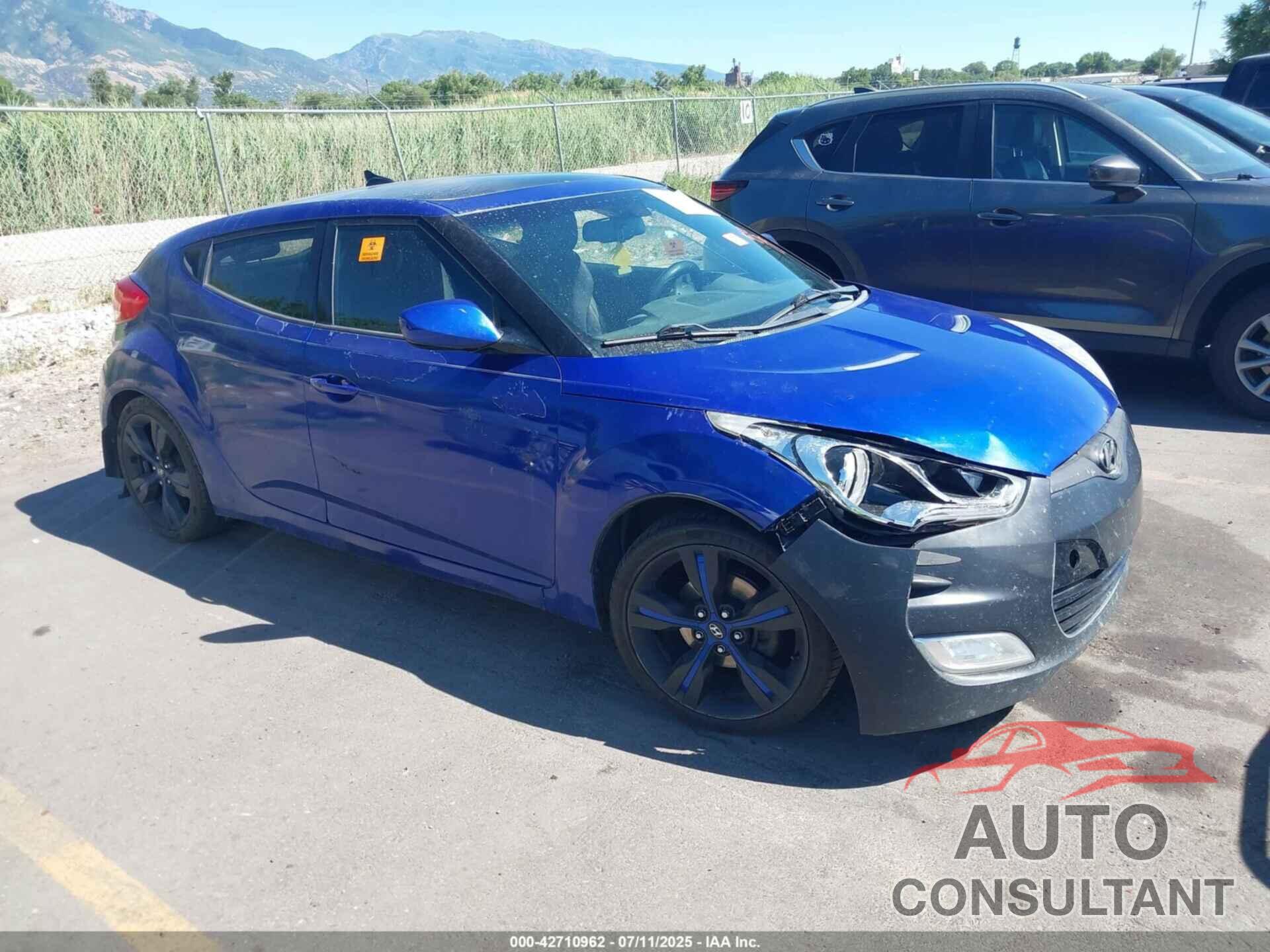 HYUNDAI VELOSTER 2013 - KMHTC6AD9DU110256