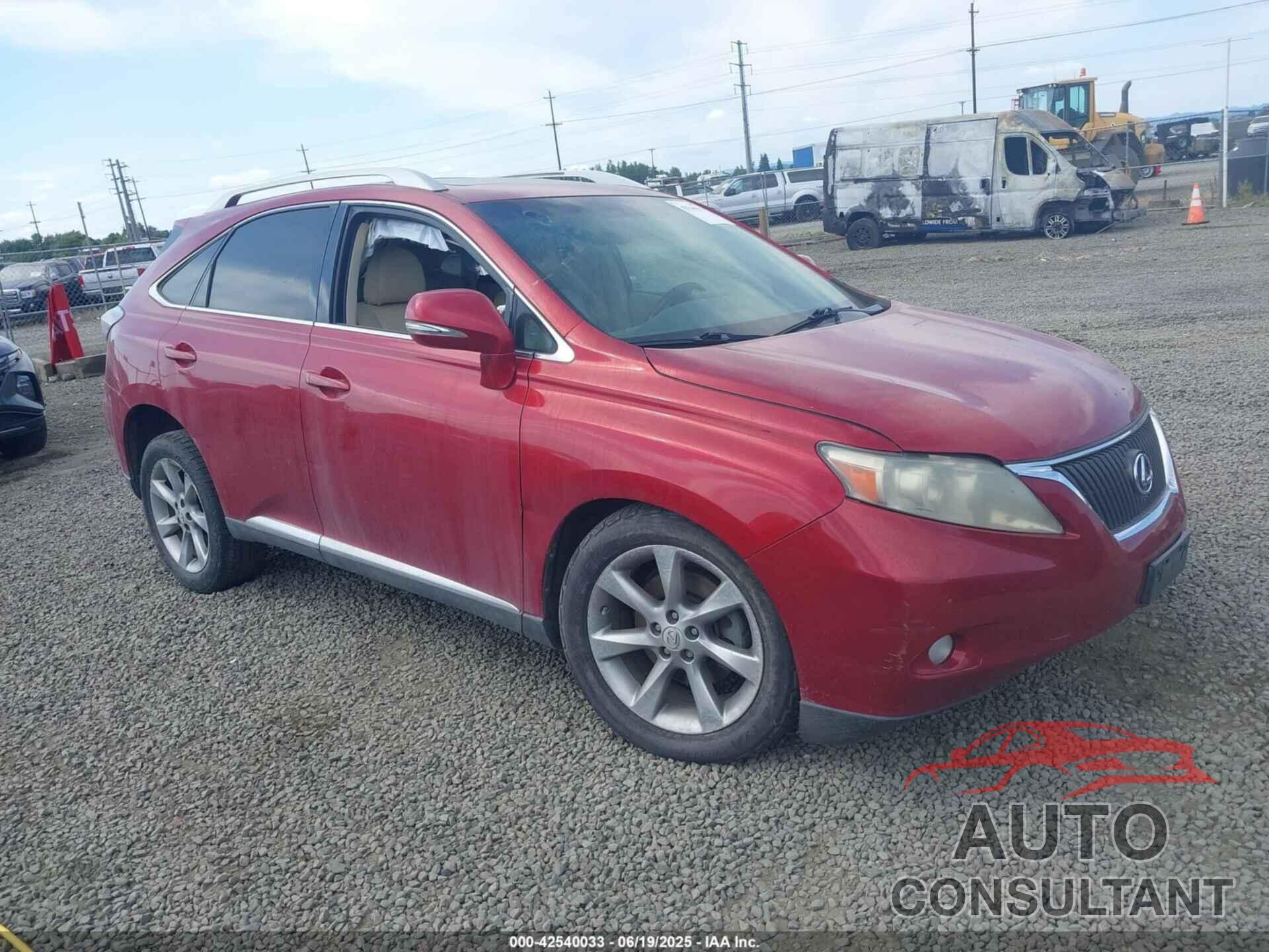 LEXUS RX 350 2010 - JTJBK1BA8A2409980