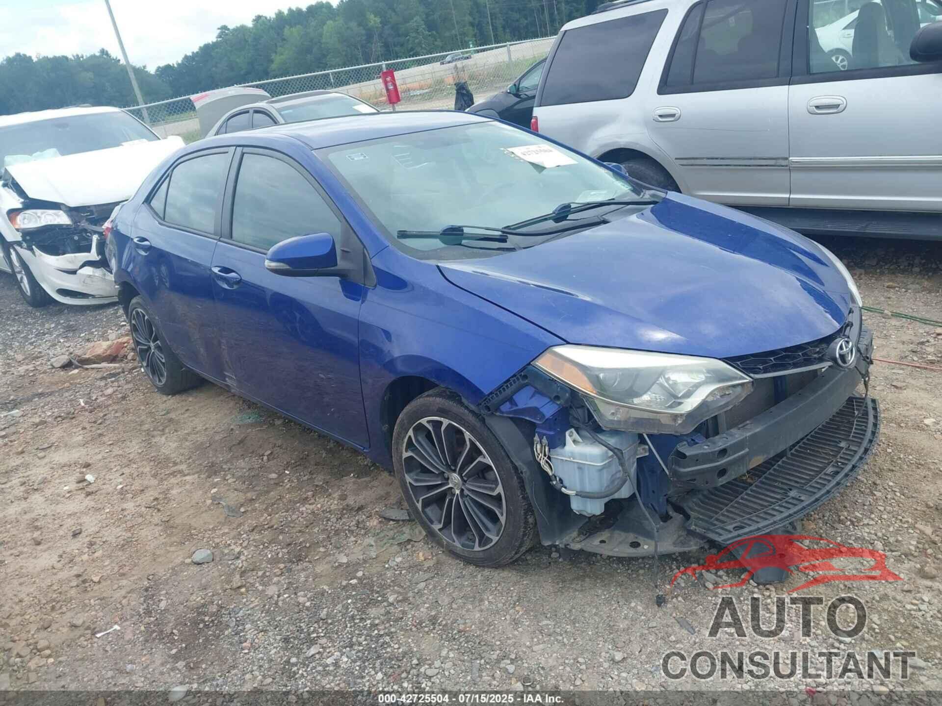 TOYOTA COROLLA 2015 - 2T1BURHEXFC358707