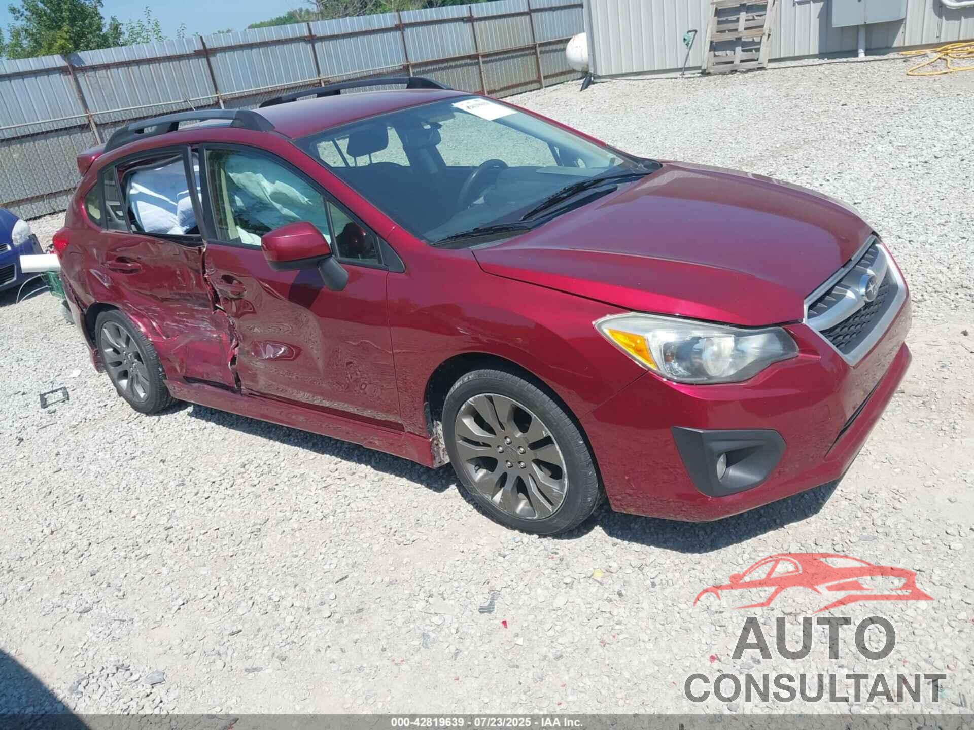 SUBARU IMPREZA 2012 - JF1GPAL60CH247532