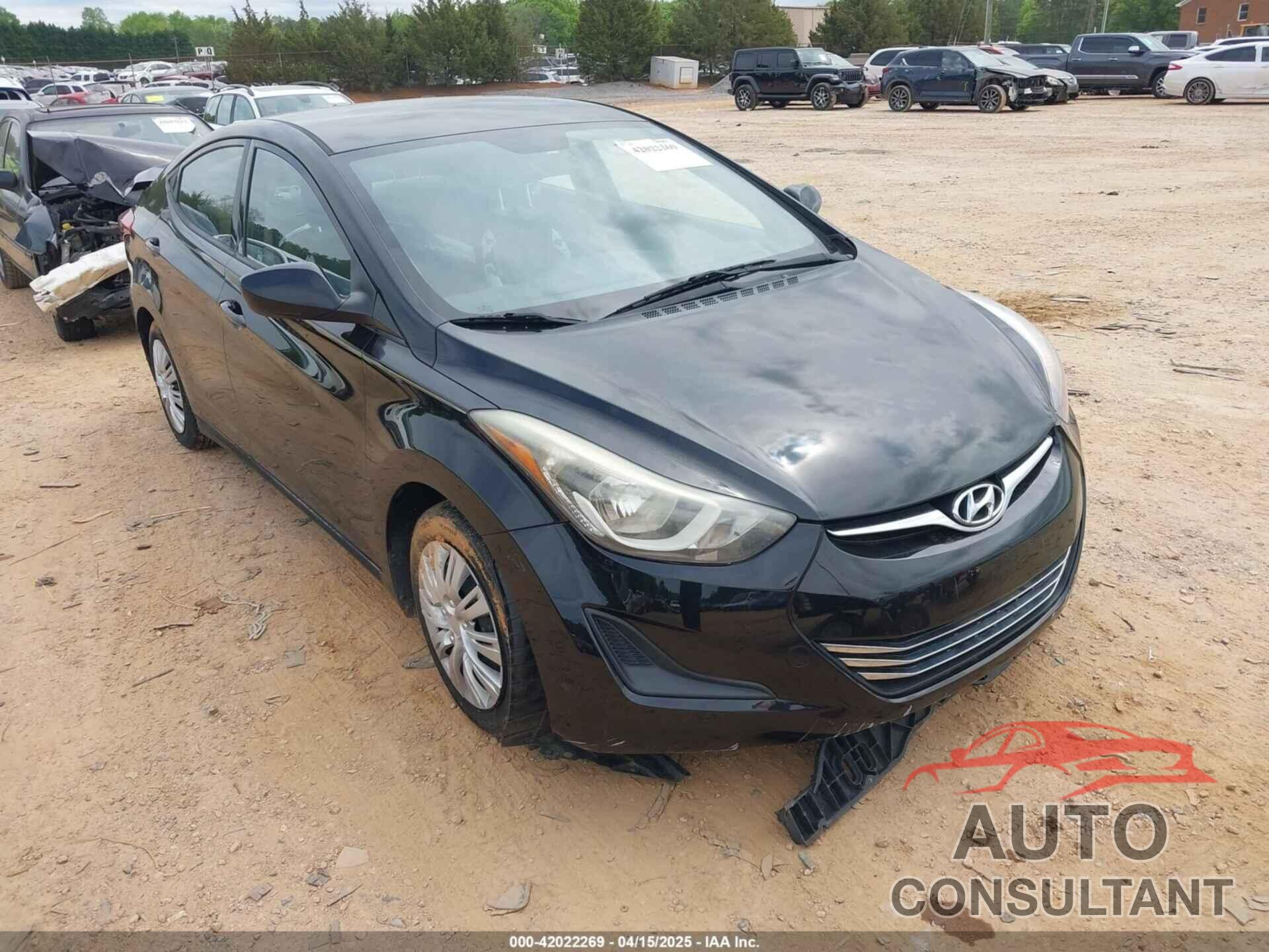 HYUNDAI ELANTRA 2016 - KMHDH4AE9GU628276