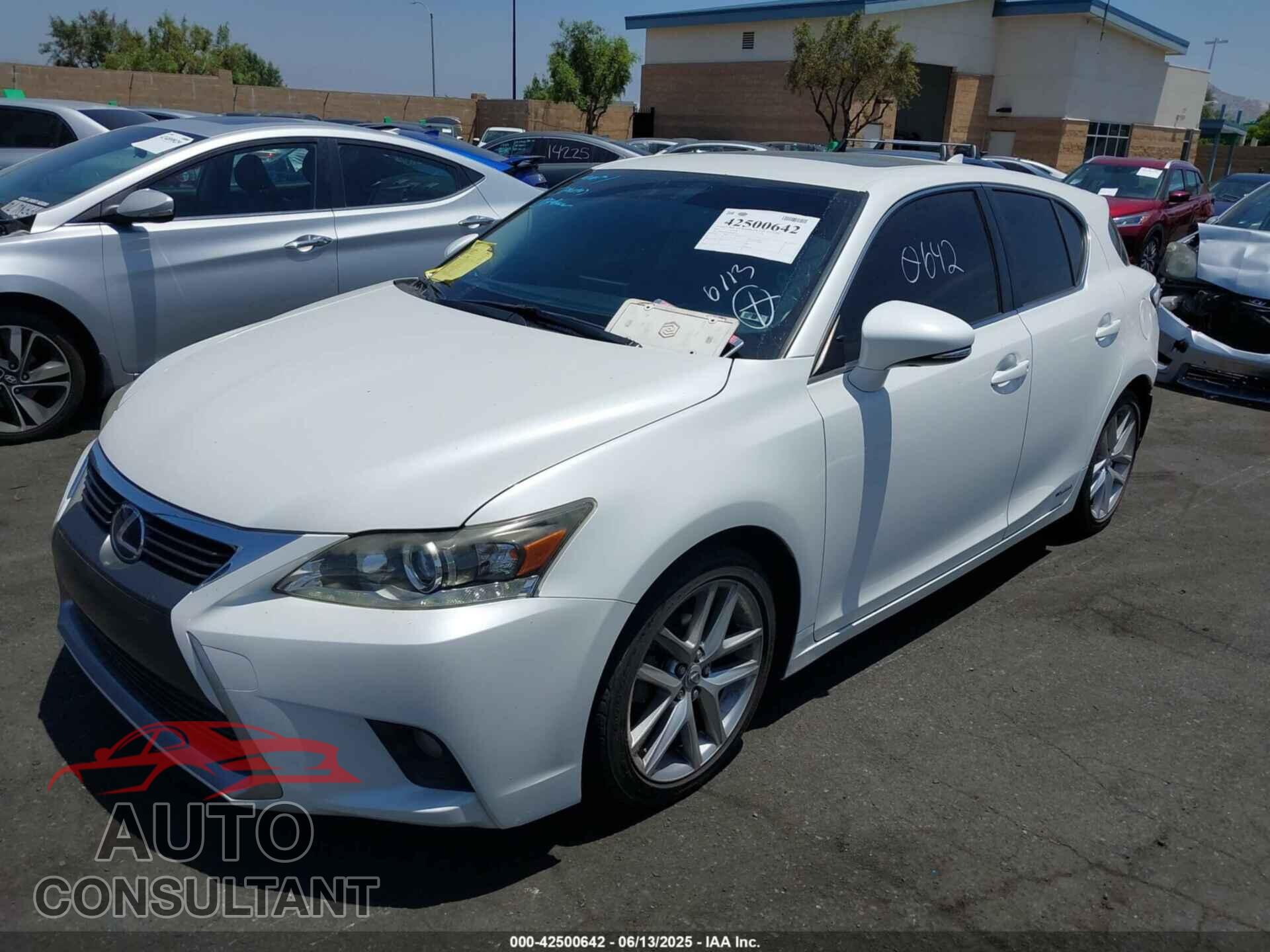 LEXUS CT 200H 2014 - JTHKD5BH4E2191414