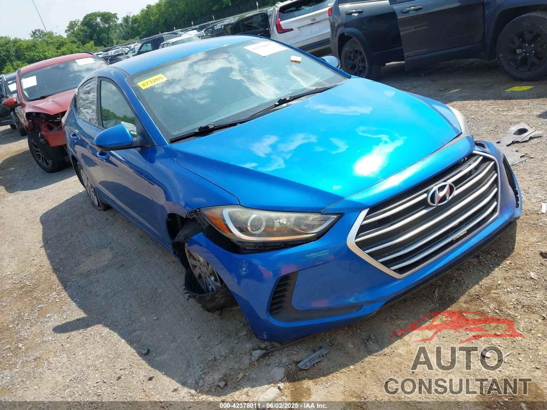 HYUNDAI ELANTRA 2017 - KMHD74LF1HU096113