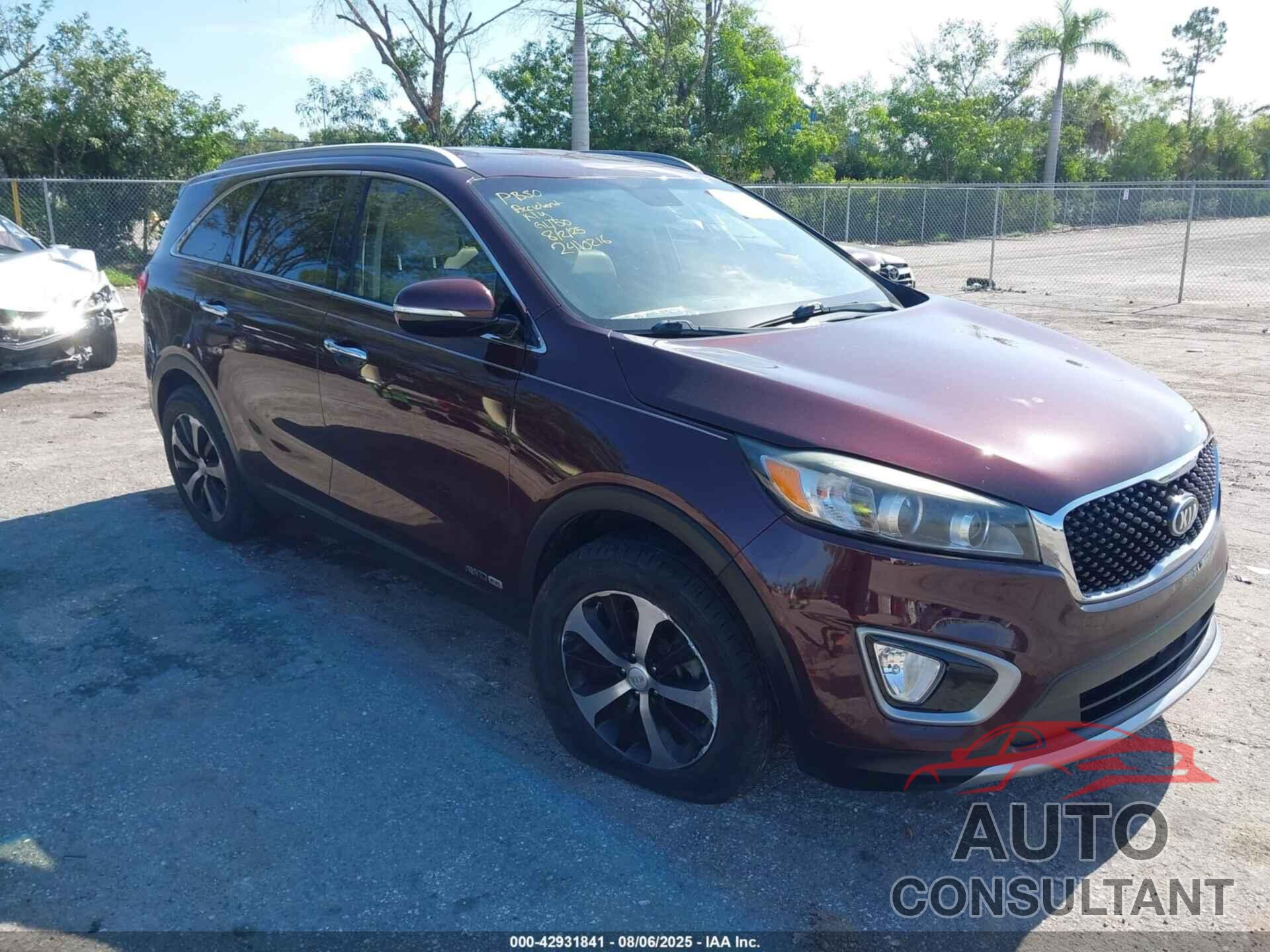 KIA SORENTO 2017 - 5XYPHDA50HG286673