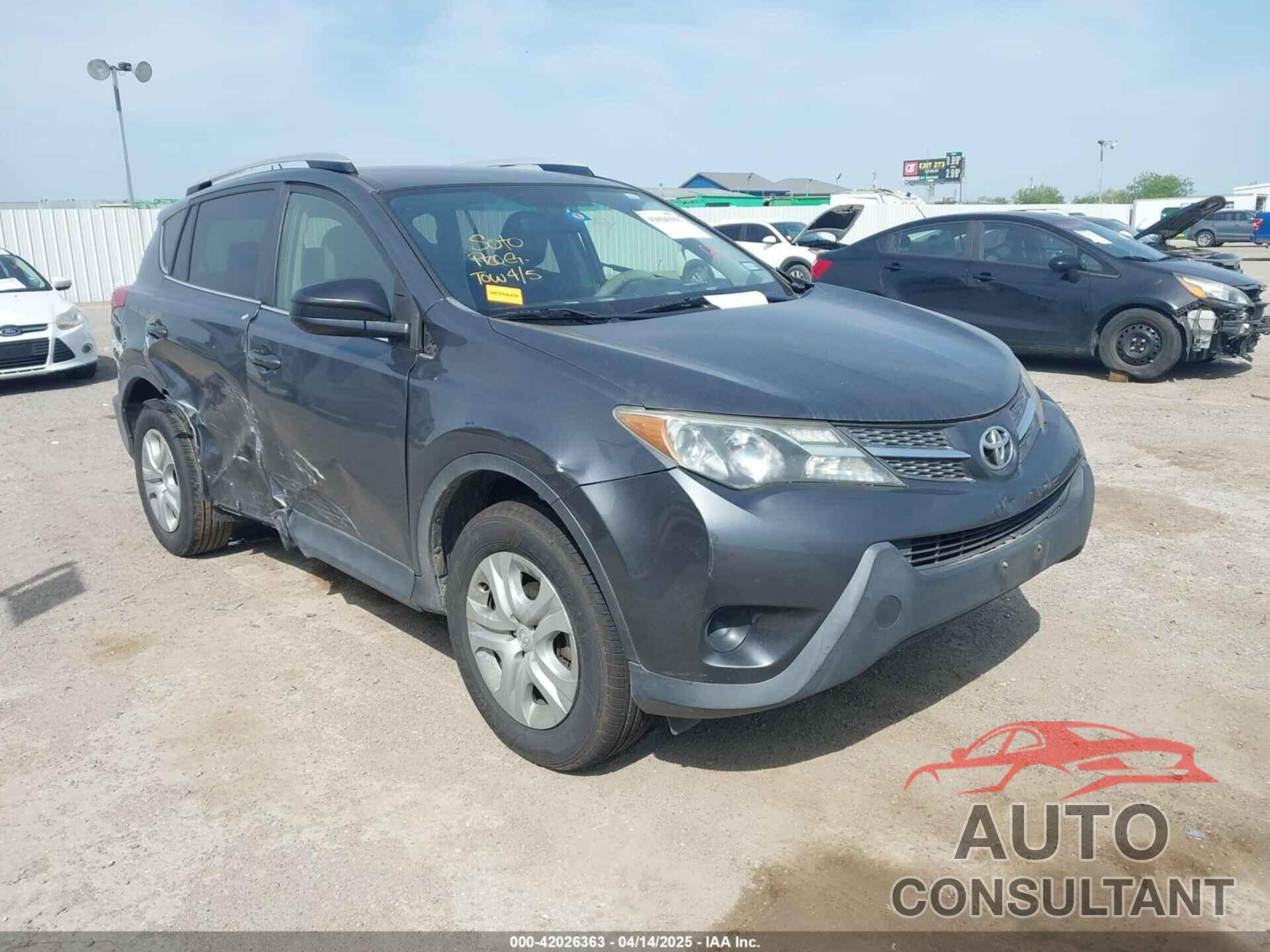 TOYOTA RAV4 2015 - JTMZFREV4FD049394