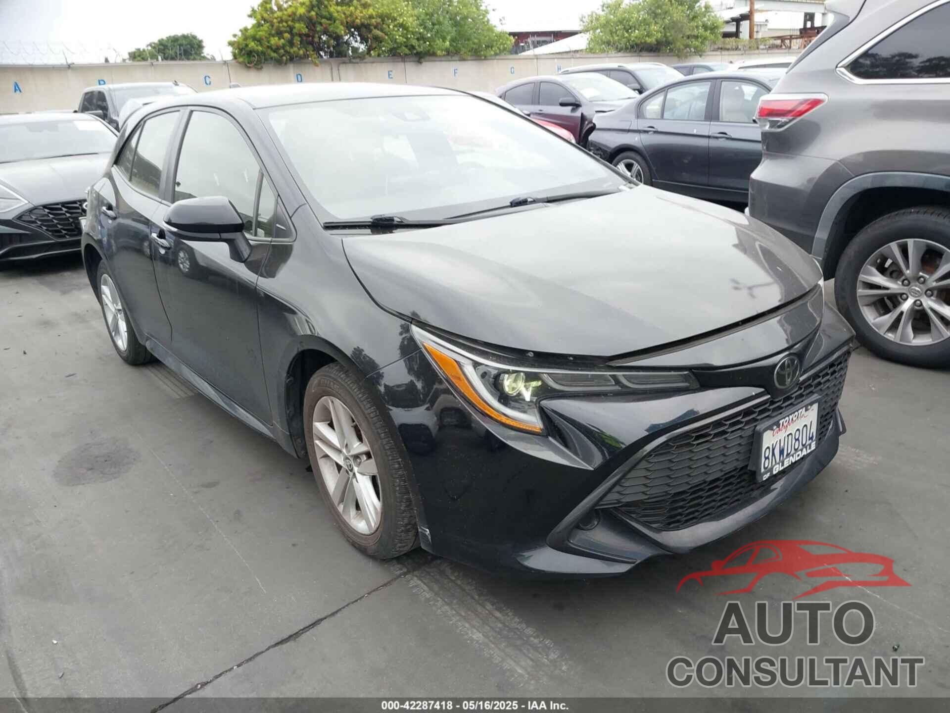TOYOTA COROLLA 2019 - JTNK4RBE0K3062344