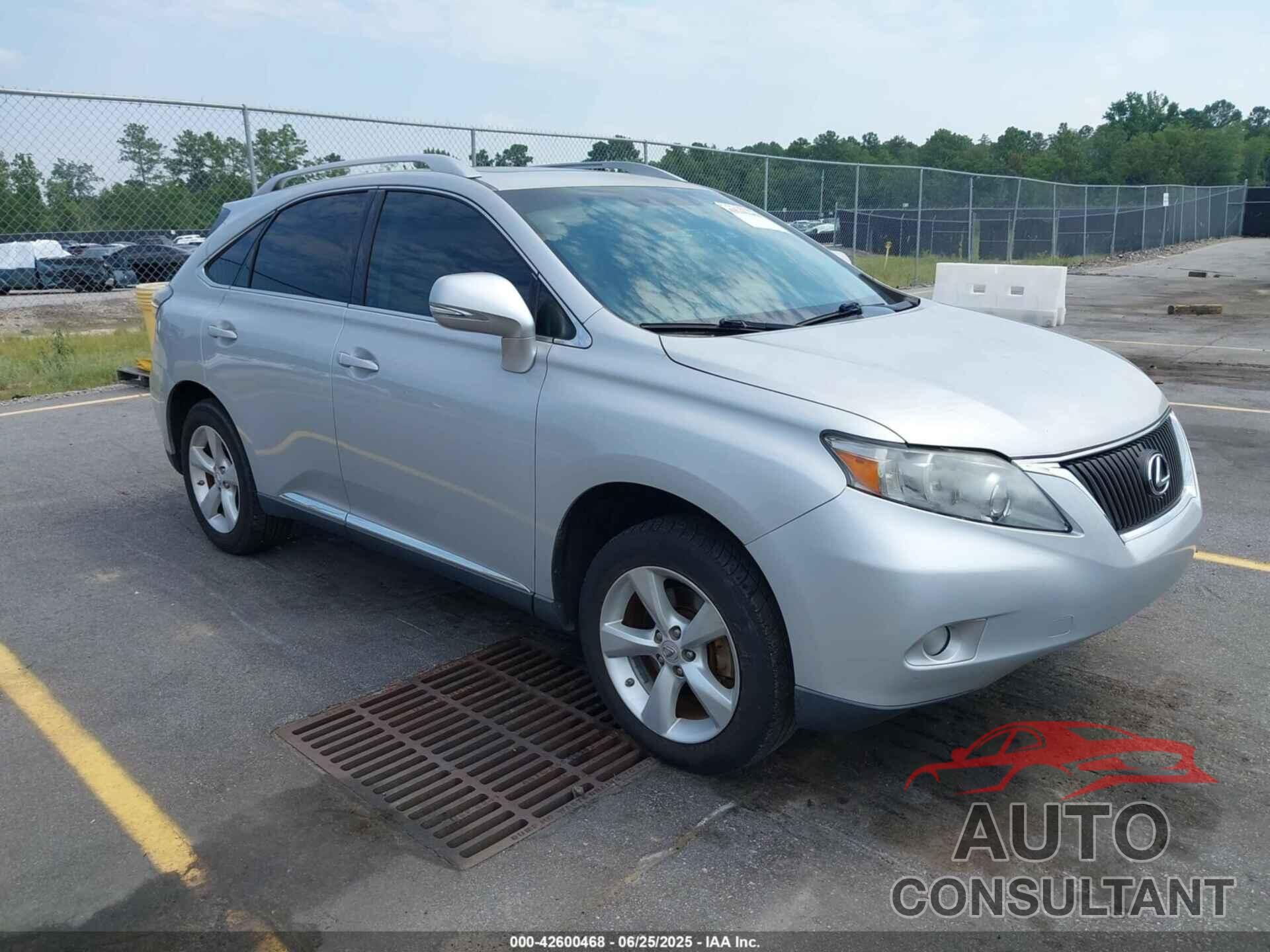 LEXUS RX 350 2010 - 2T2BK1BA9AC068914
