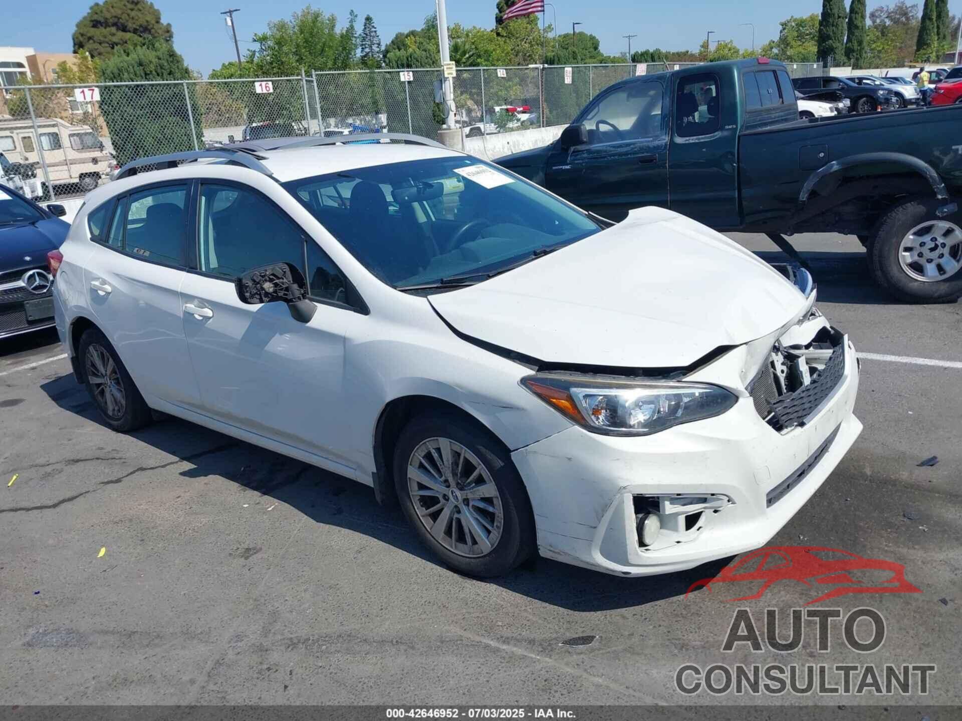 SUBARU IMPREZA 2017 - 4S3GTAB60H3708630