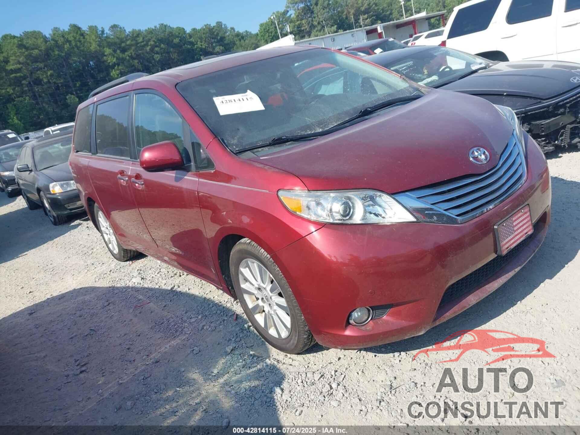 TOYOTA SIENNA 2012 - 5TDDK3DC7CS033189