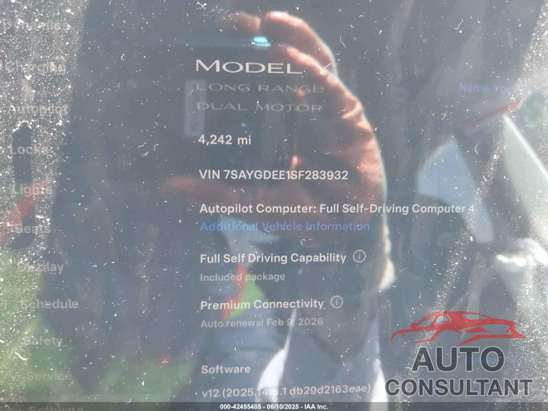 TESLA MODEL Y 2025 - 7SAYGDEE1SF283932