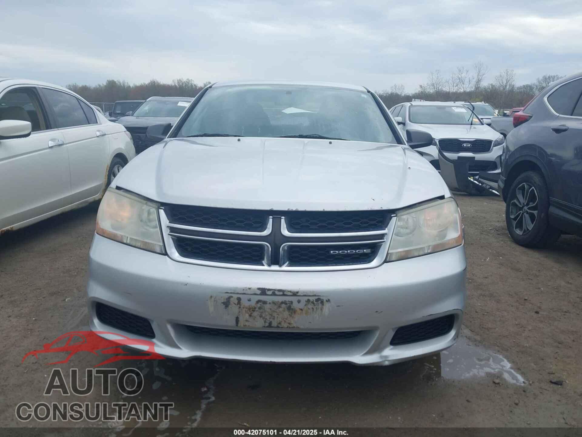 DODGE AVENGER 2012 - 1C3CDZAB9CN136600