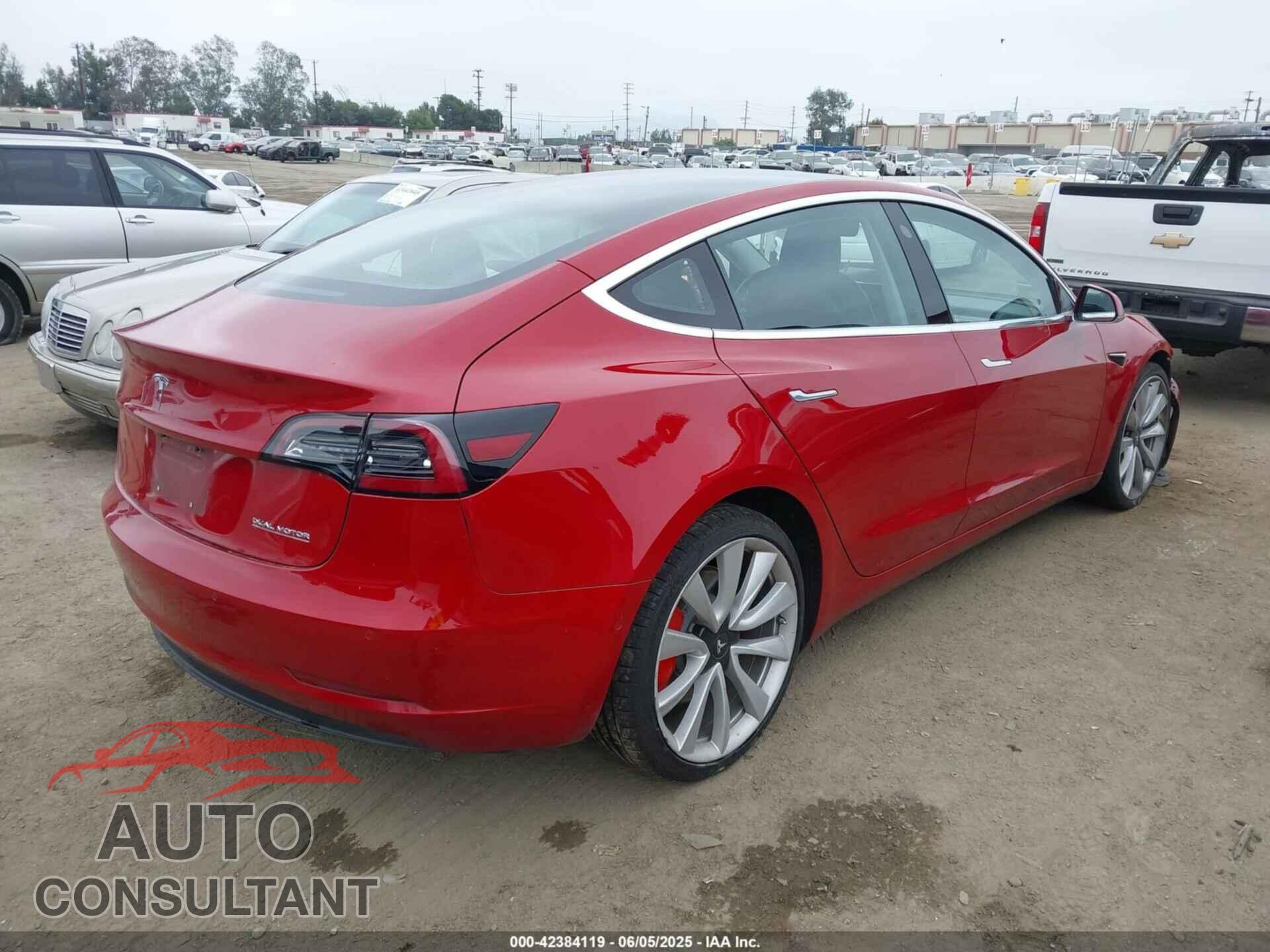 TESLA MODEL 3 2018 - 5YJ3E1EBXJF072776