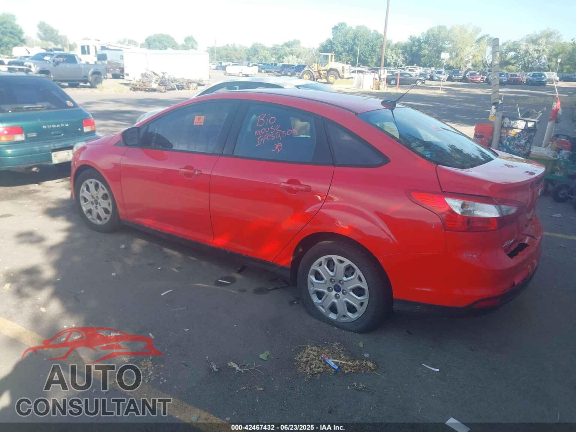 FORD FOCUS 2012 - 1FAHP3F2XCL454967