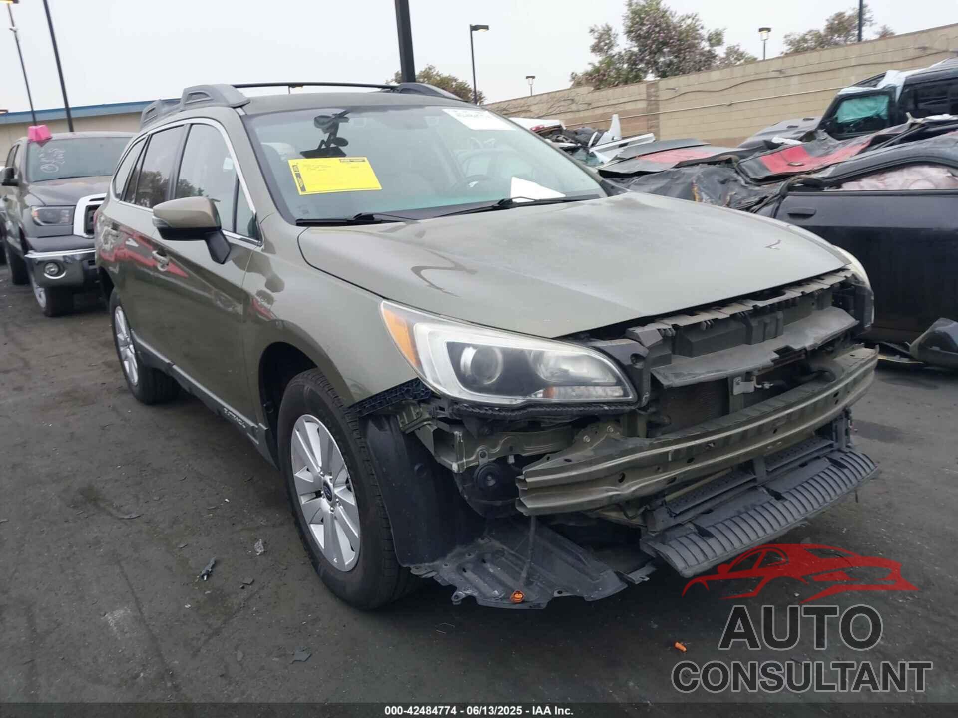 SUBARU OUTBACK 2016 - 4S4BSAFCXG3296949