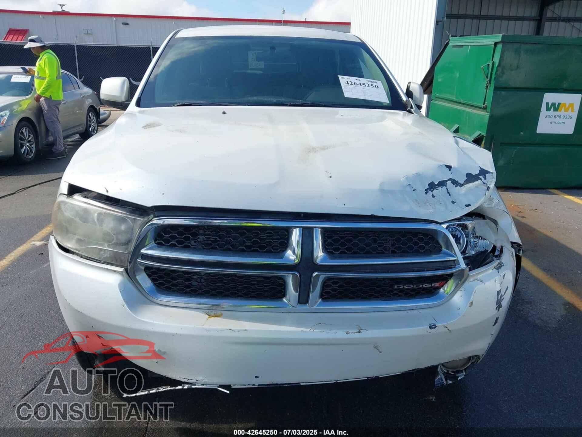 DODGE DURANGO 2012 - 1C4RDHAG9CC237210