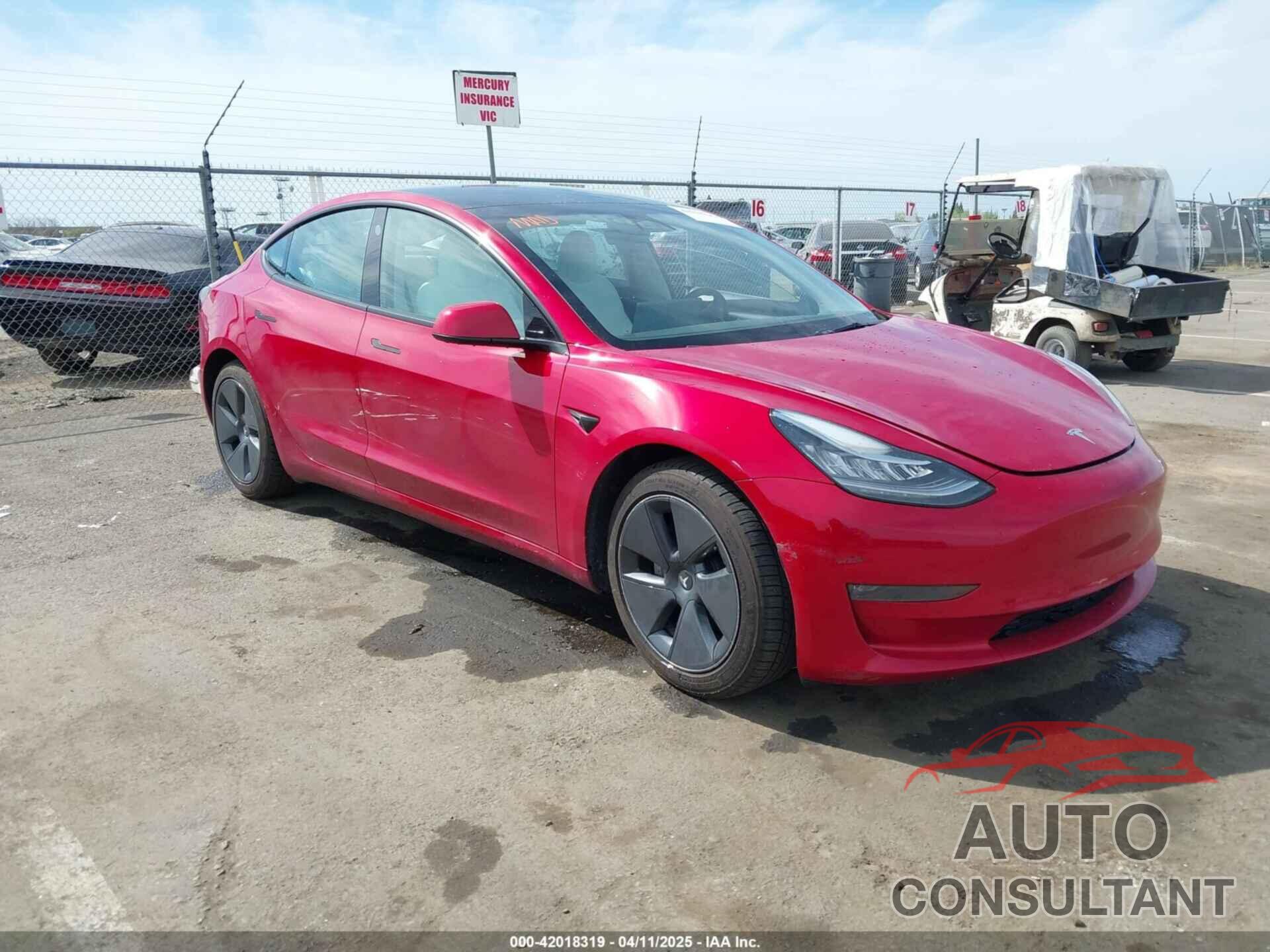 TESLA MODEL 3 2022 - 5YJ3E1EB2NF260780