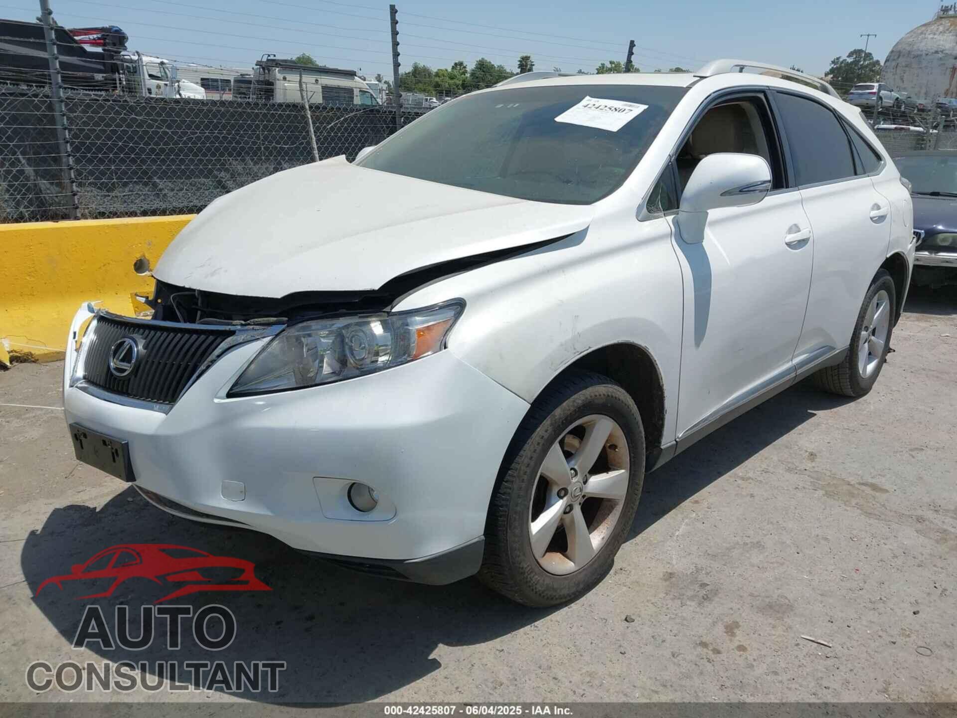 LEXUS RX 350 2011 - 2T2ZK1BA3BC050067