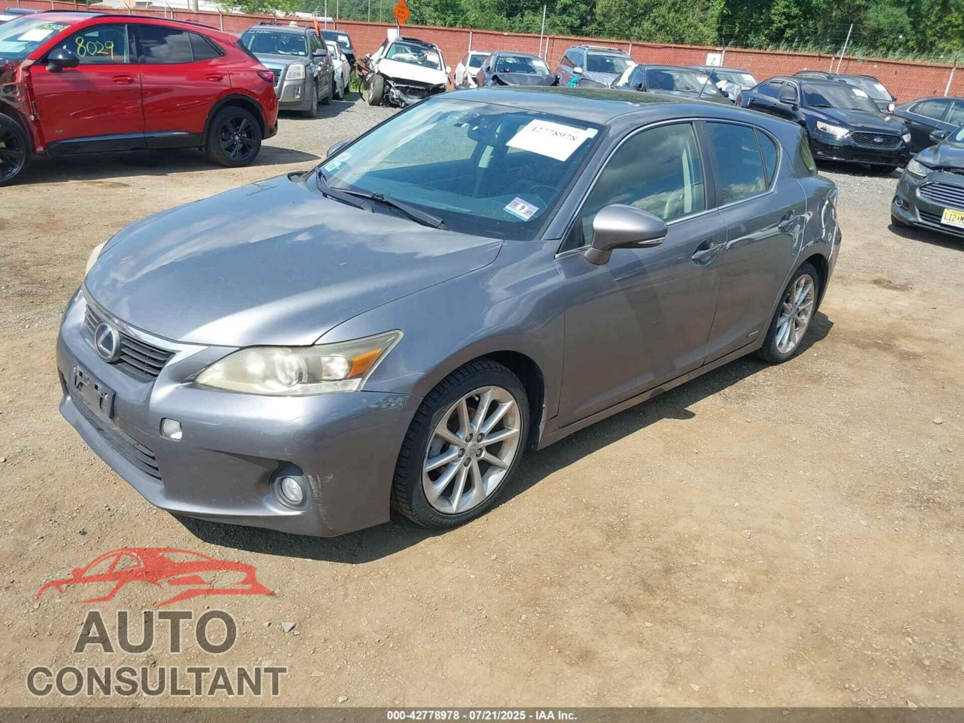 LEXUS CT 2012 - JTHKD5BH4C2113552