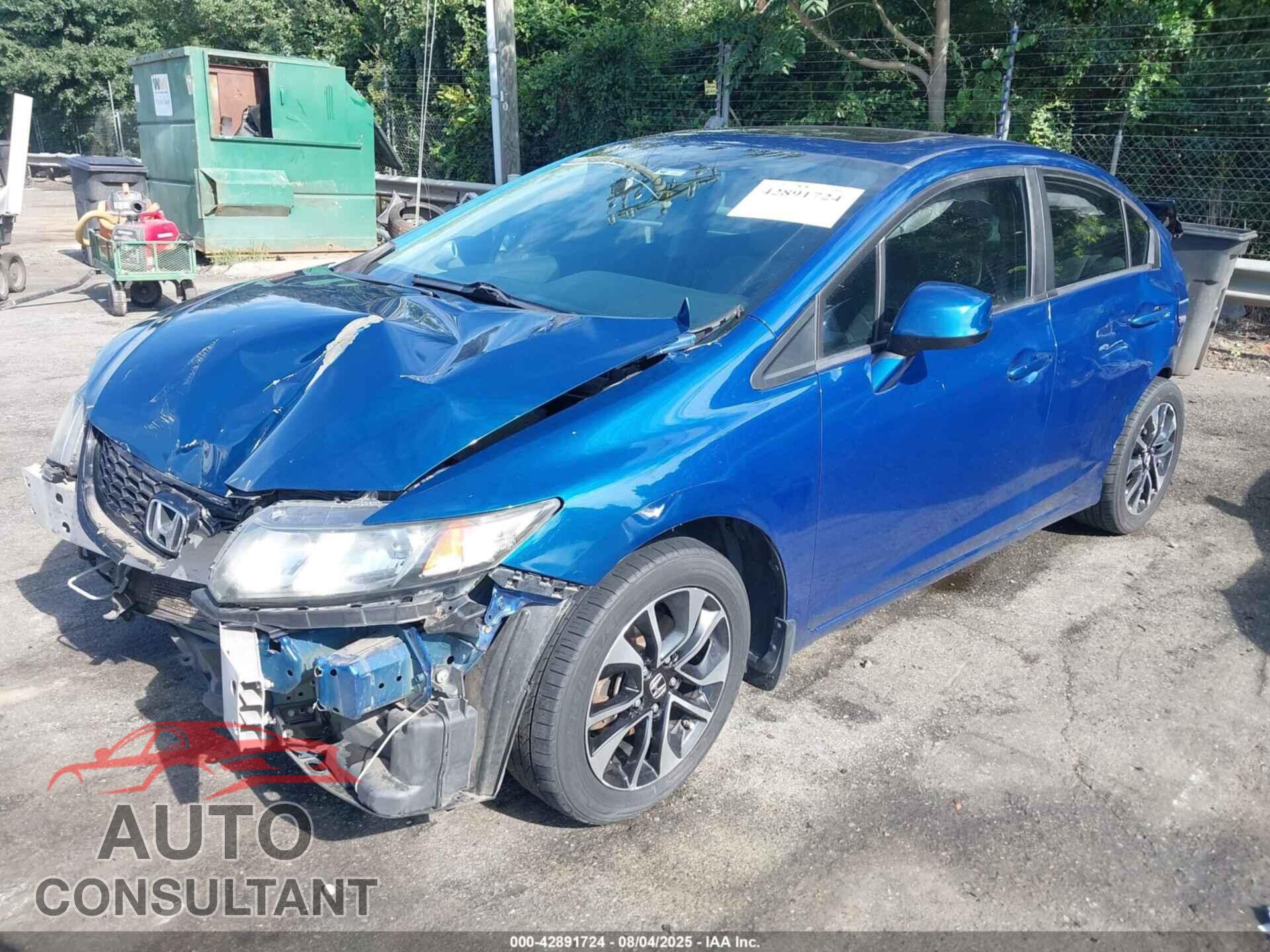 HONDA CIVIC 2013 - 19XFB2F89DE233224