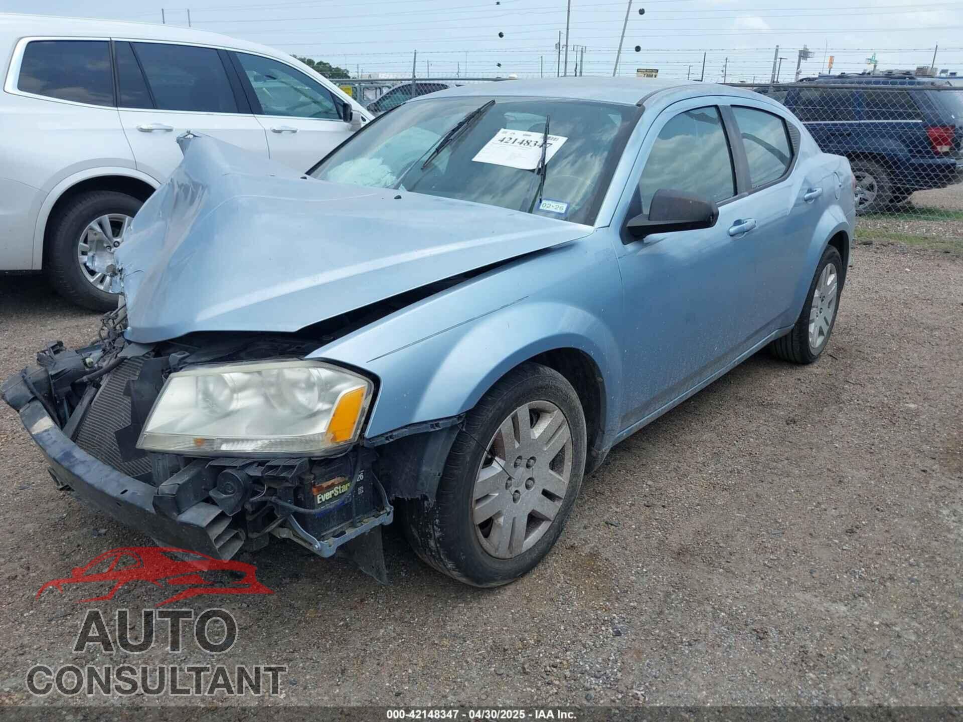 DODGE AVENGER 2013 - 1C3CDZAB9DN700537