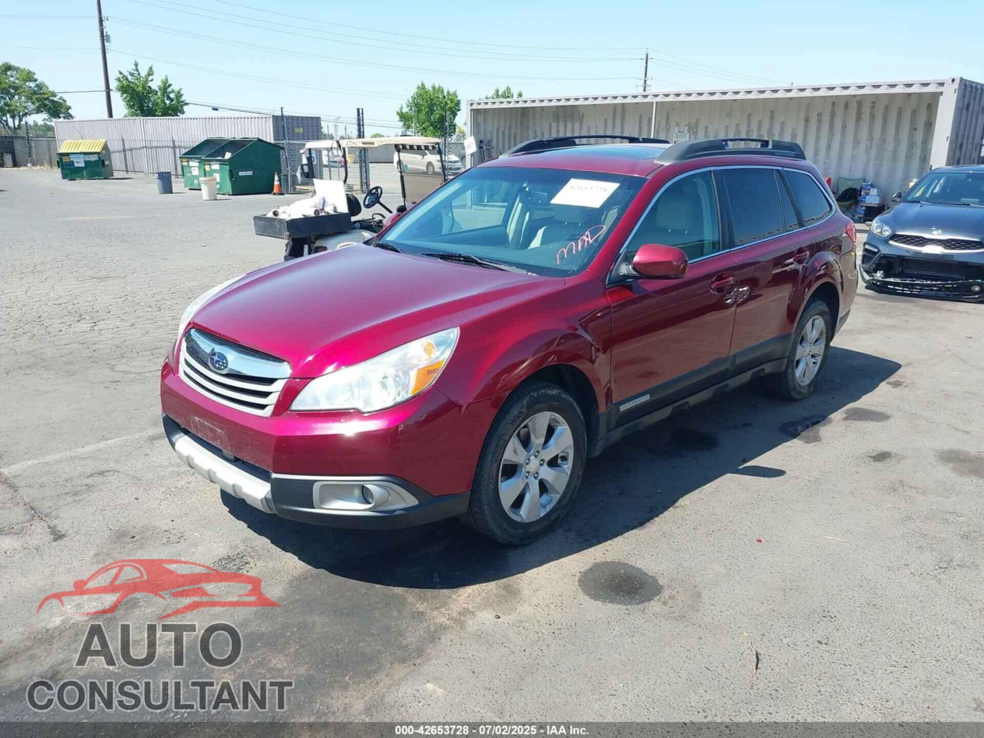 SUBARU OUTBACK 2011 - 4S4BRBKC3B3379123