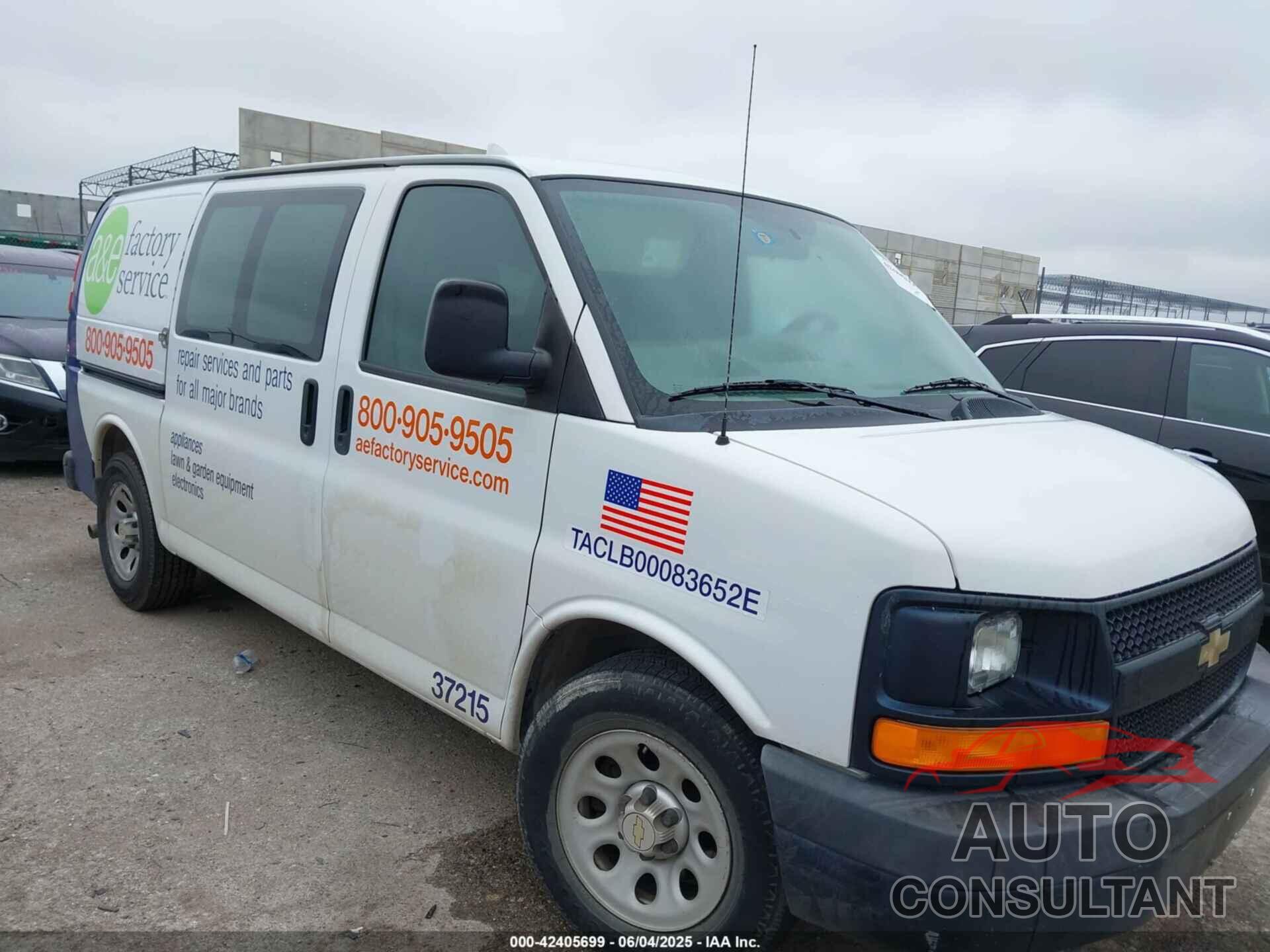 CHEVROLET EXPRESS 1500 2013 - 1GCSGAFX9D1179623
