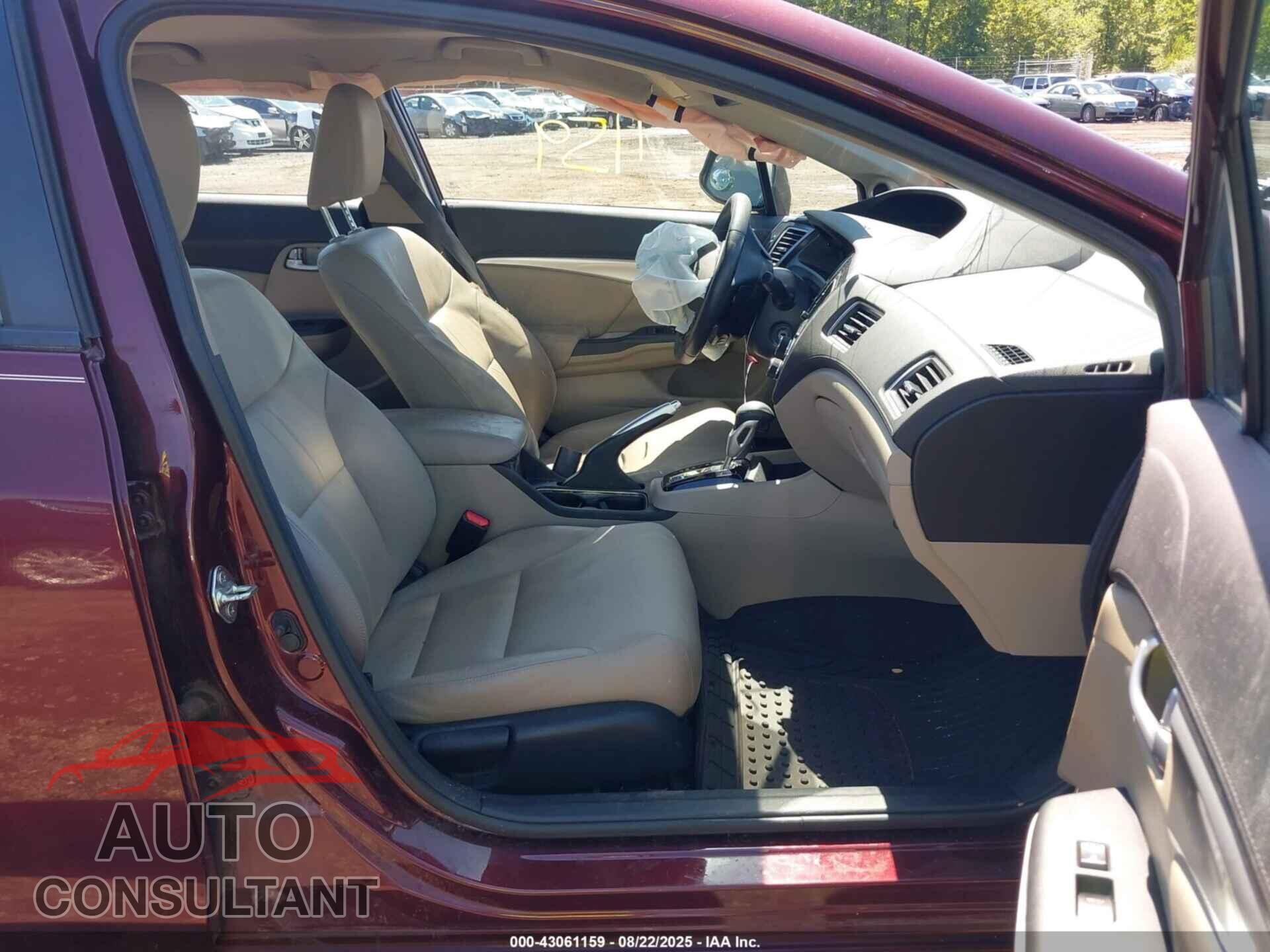 HONDA CIVIC 2013 - 19XFB2F95DE084870
