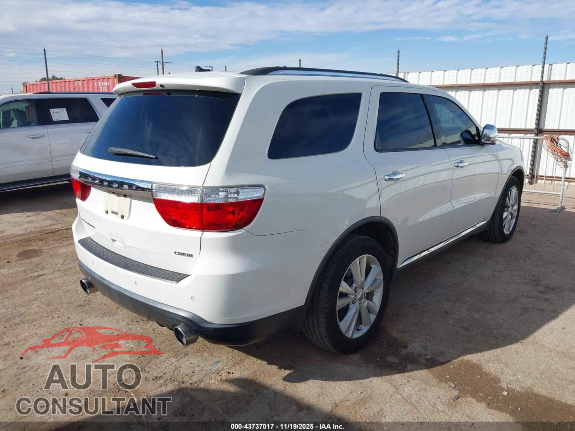 DODGE DURANGO 2011 - 1D4SD4GT4BC623582