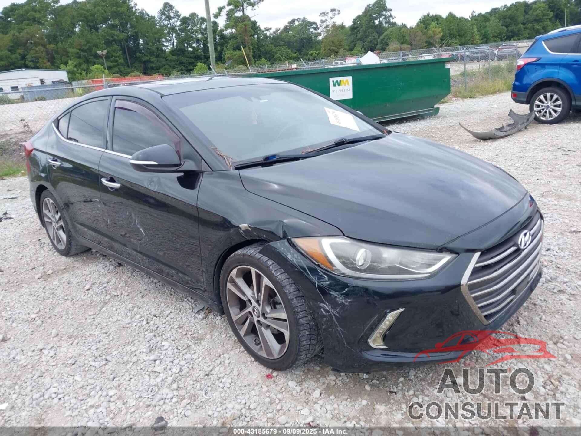 HYUNDAI ELANTRA 2017 - 5NPD84LFXHH036536