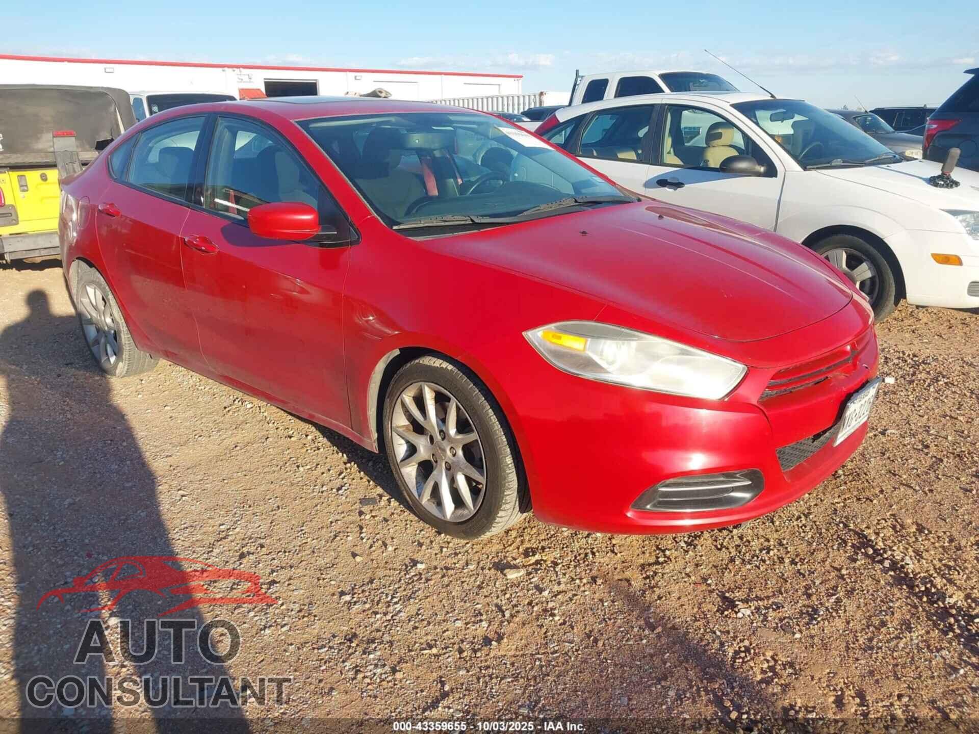 DODGE DART 2013 - 1C3CDFBA7DD204470