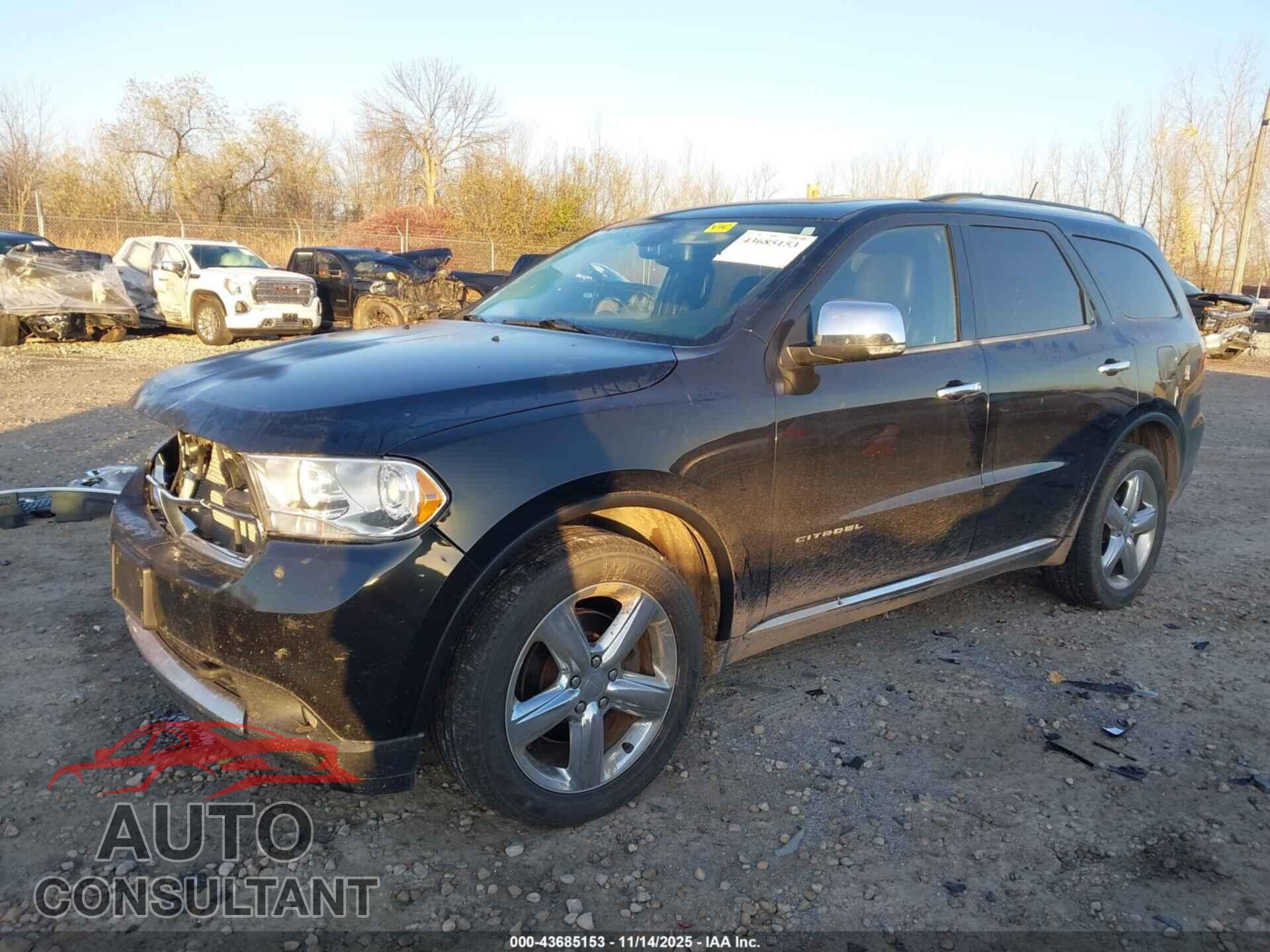 DODGE DURANGO 2012 - 1C4RDJEG6CC322345