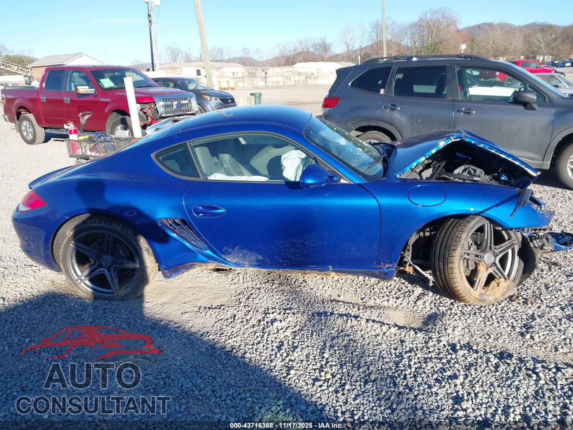 PORSCHE CAYMAN 2012 - WP0AA2A87CS760162