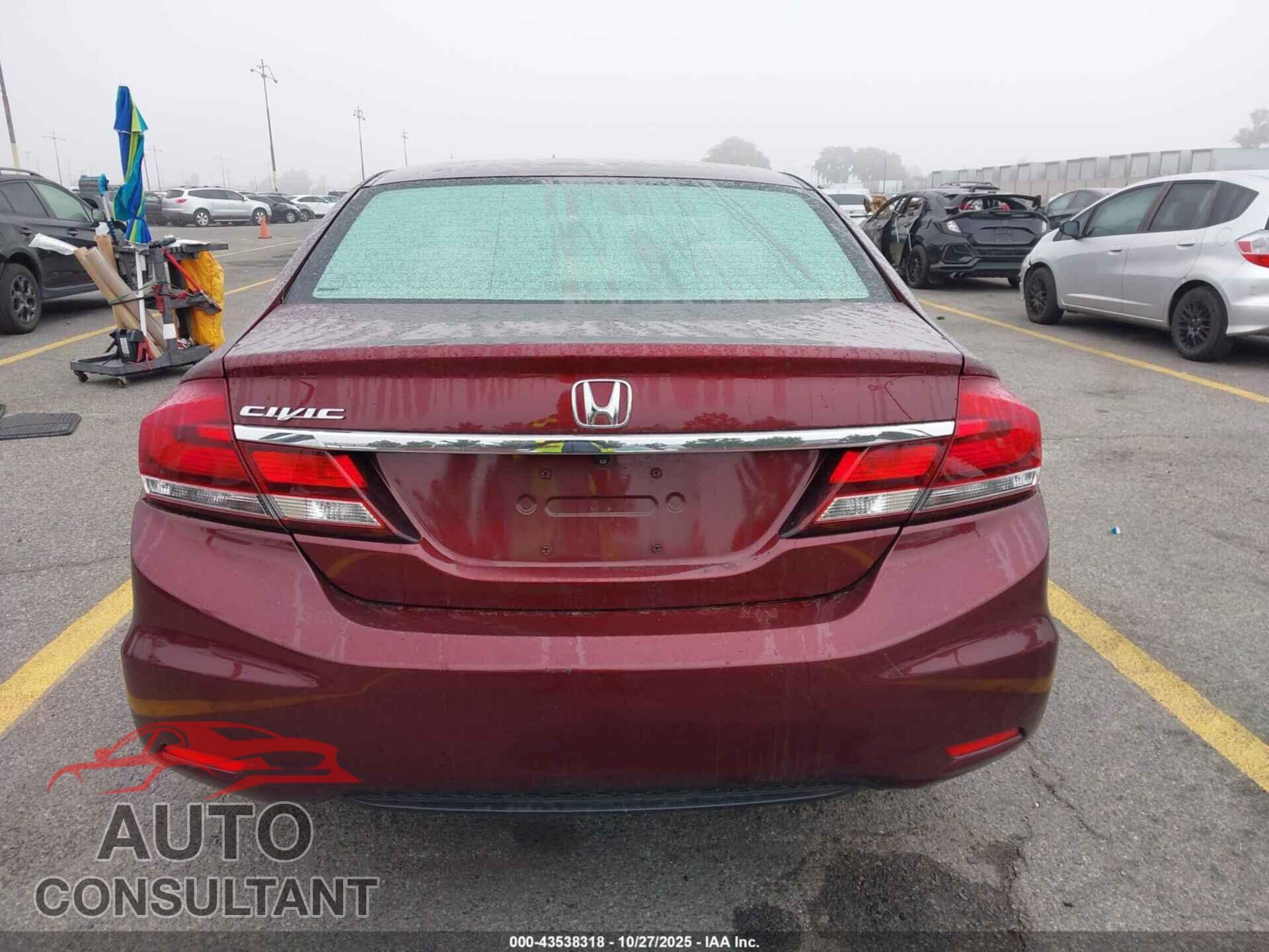 HONDA CIVIC 2013 - 19XFB2F54DE293157