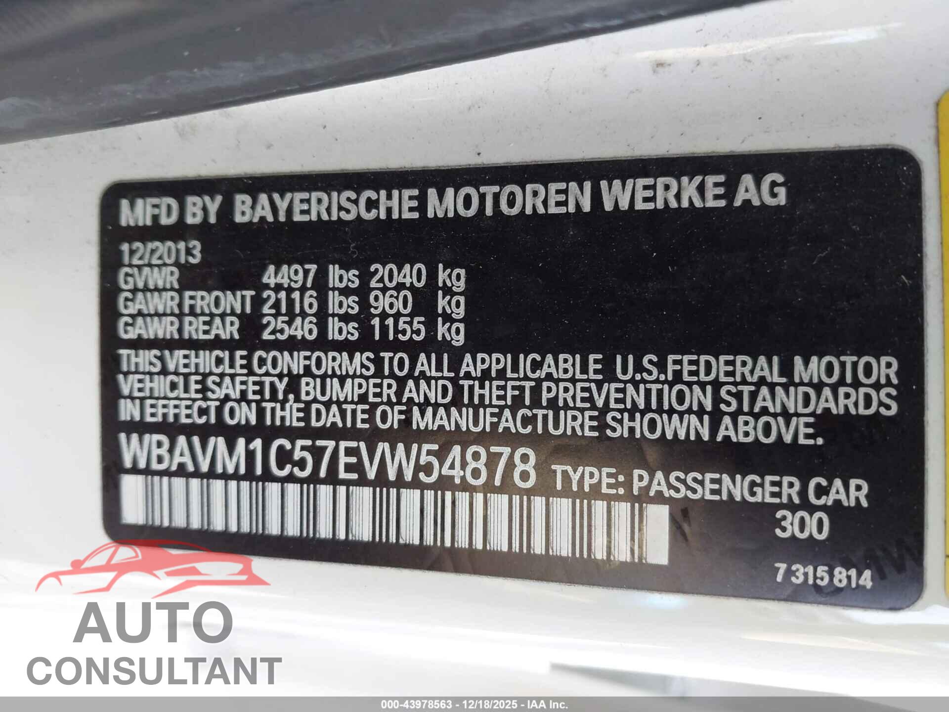 BMW X1 2014 - WBAVM1C57EVW54878