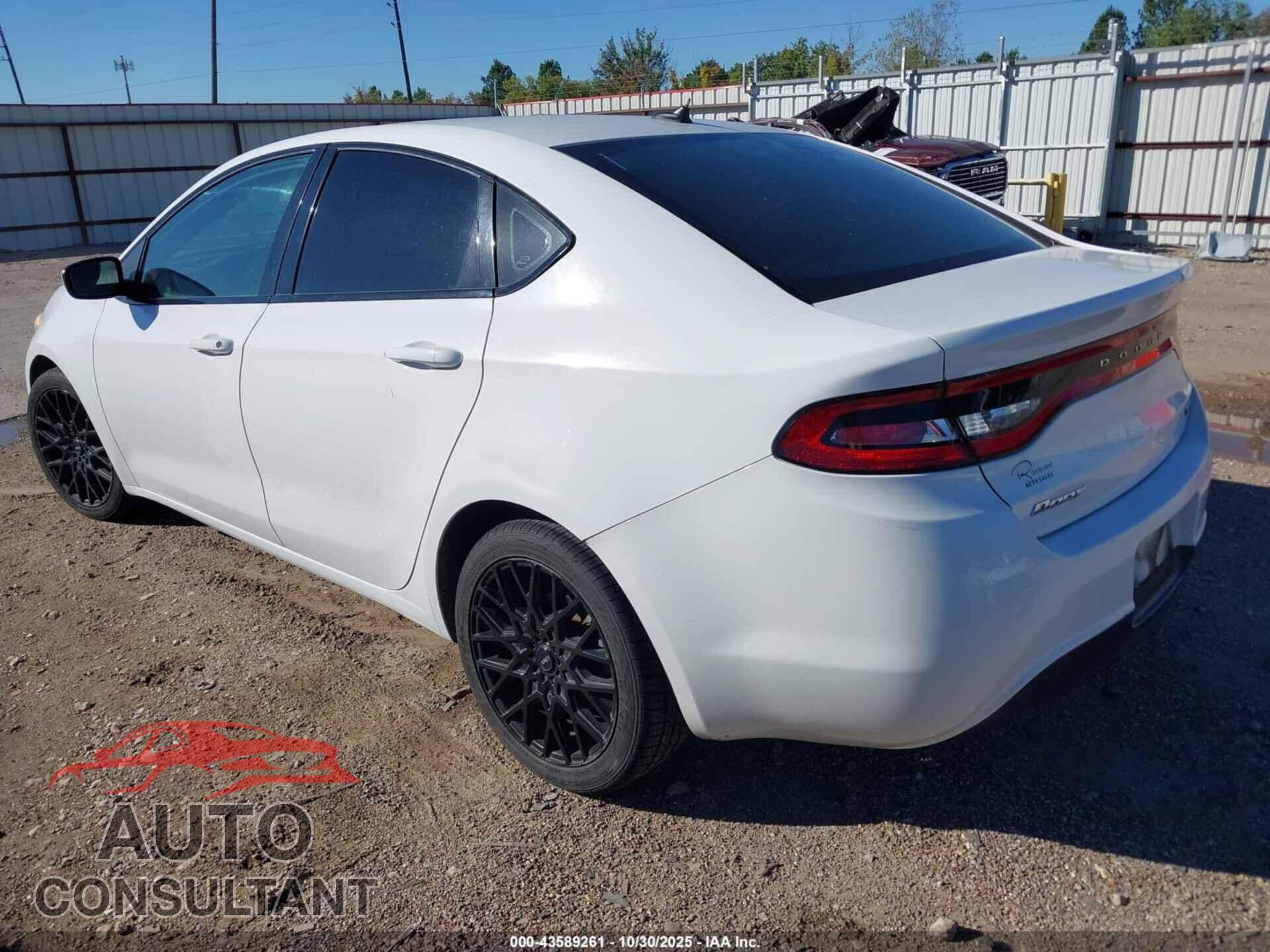 DODGE DART 2013 - 1C3CDFBA5DD211238