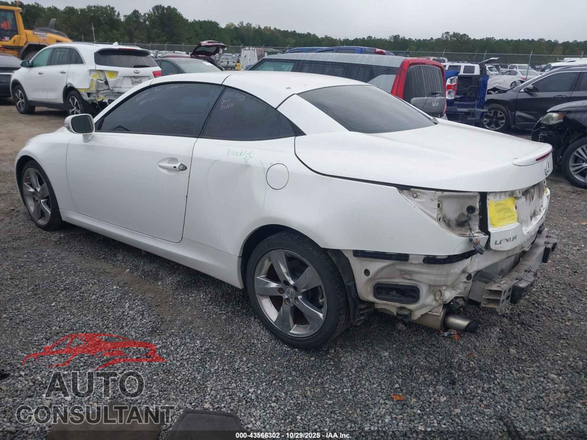 LEXUS IS 250C 2010 - JTHFF2C25A2504405