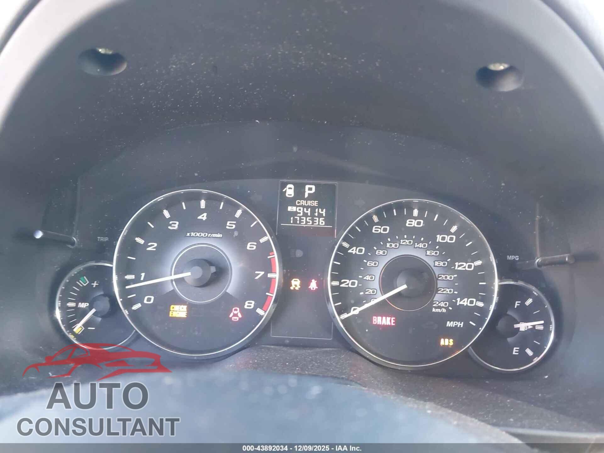 SUBARU OUTBACK 2010 - 4S4BRBCC9A3367202