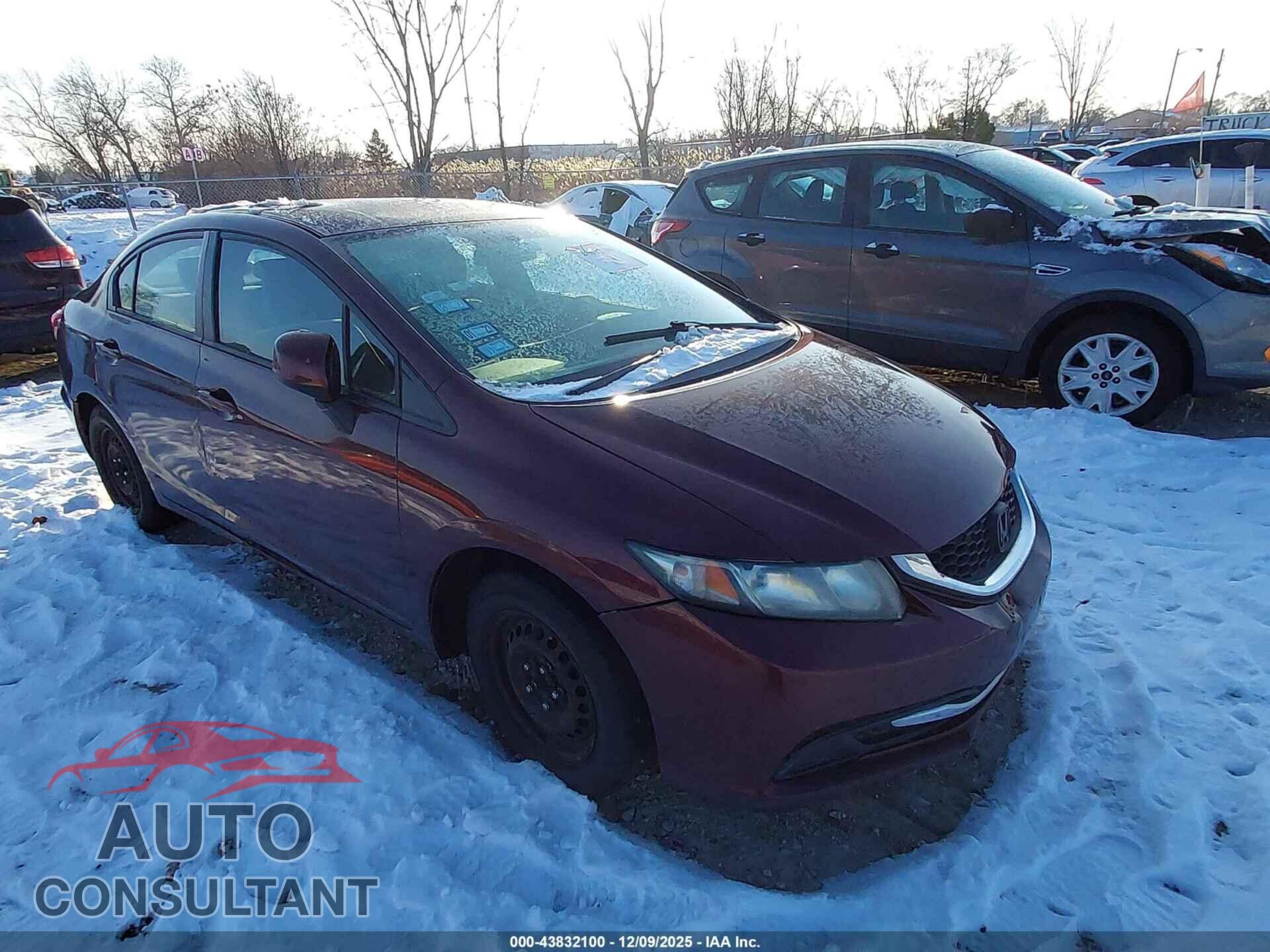 HONDA CIVIC 2013 - 19XFB2F53DE025040